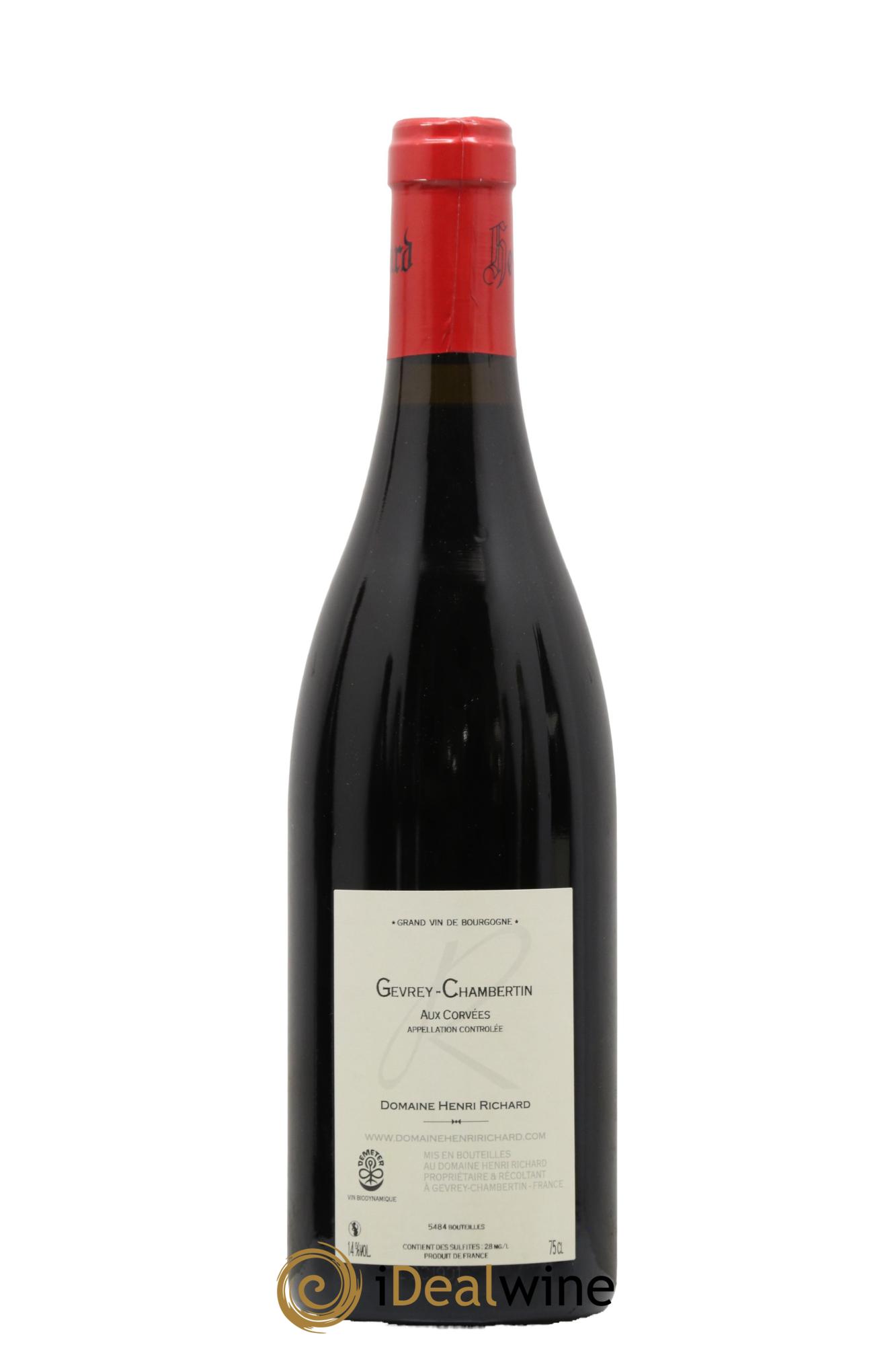 Gevrey-Chambertin Aux Corvées Henri Richard 2019 - Lot de 1 bouteille - 1