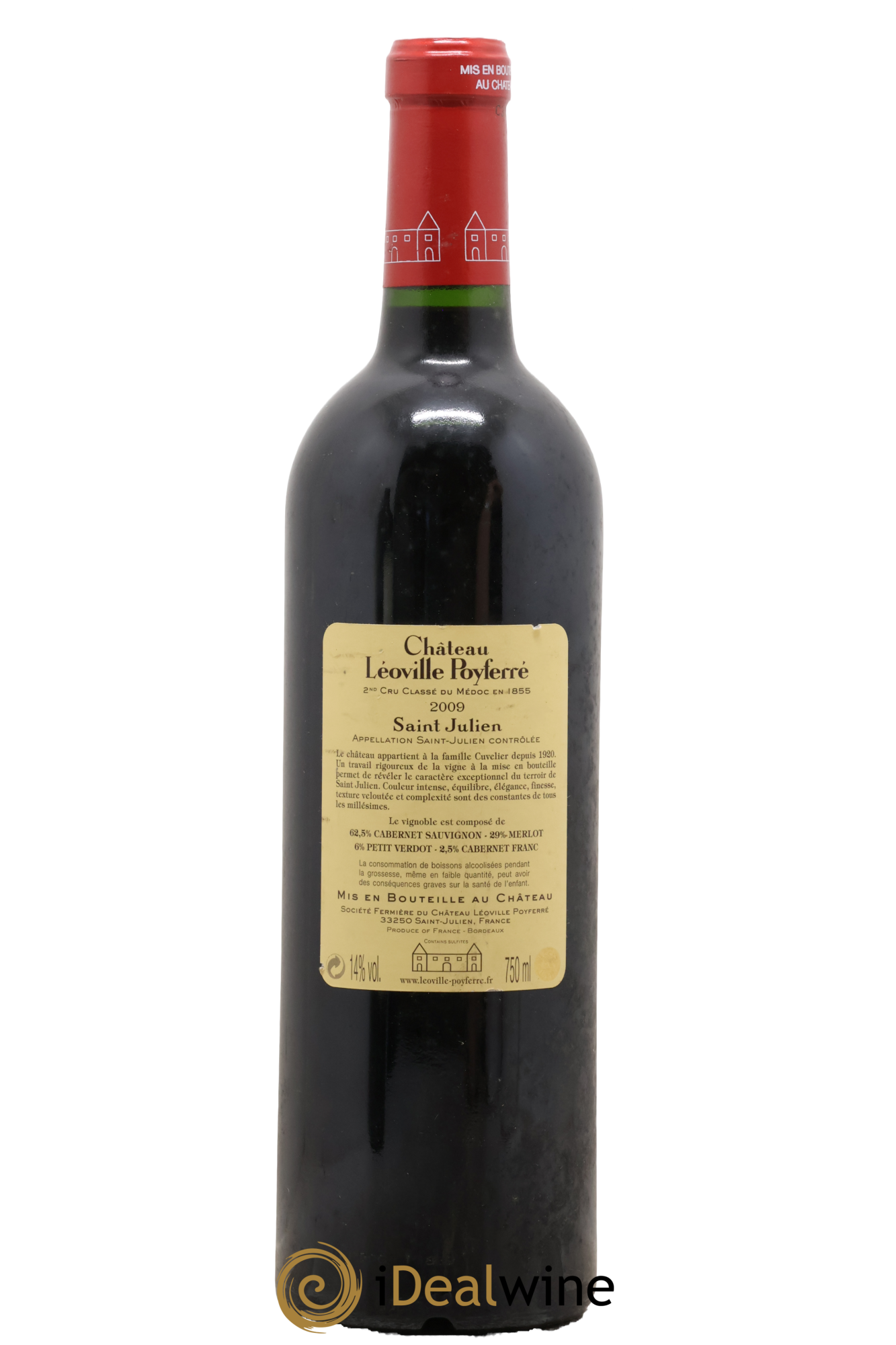 Château Léoville Poyferré 2ème Grand Cru Classé 2009 - Lot de 1 bouteille - 1
