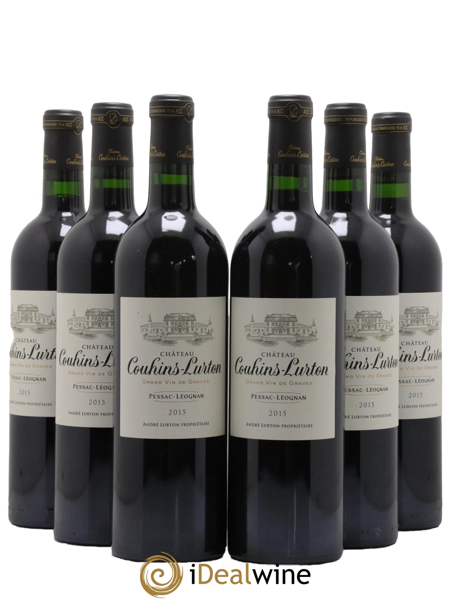 Château Couhins-Lurton 2015 - Lot de 6 bouteilles - 0