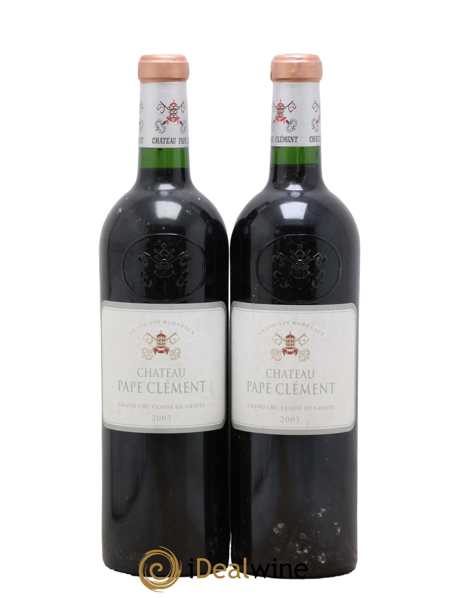 Château Pape Clément Cru Classé de Graves 2003 - Lot de 2 bouteilles - 0