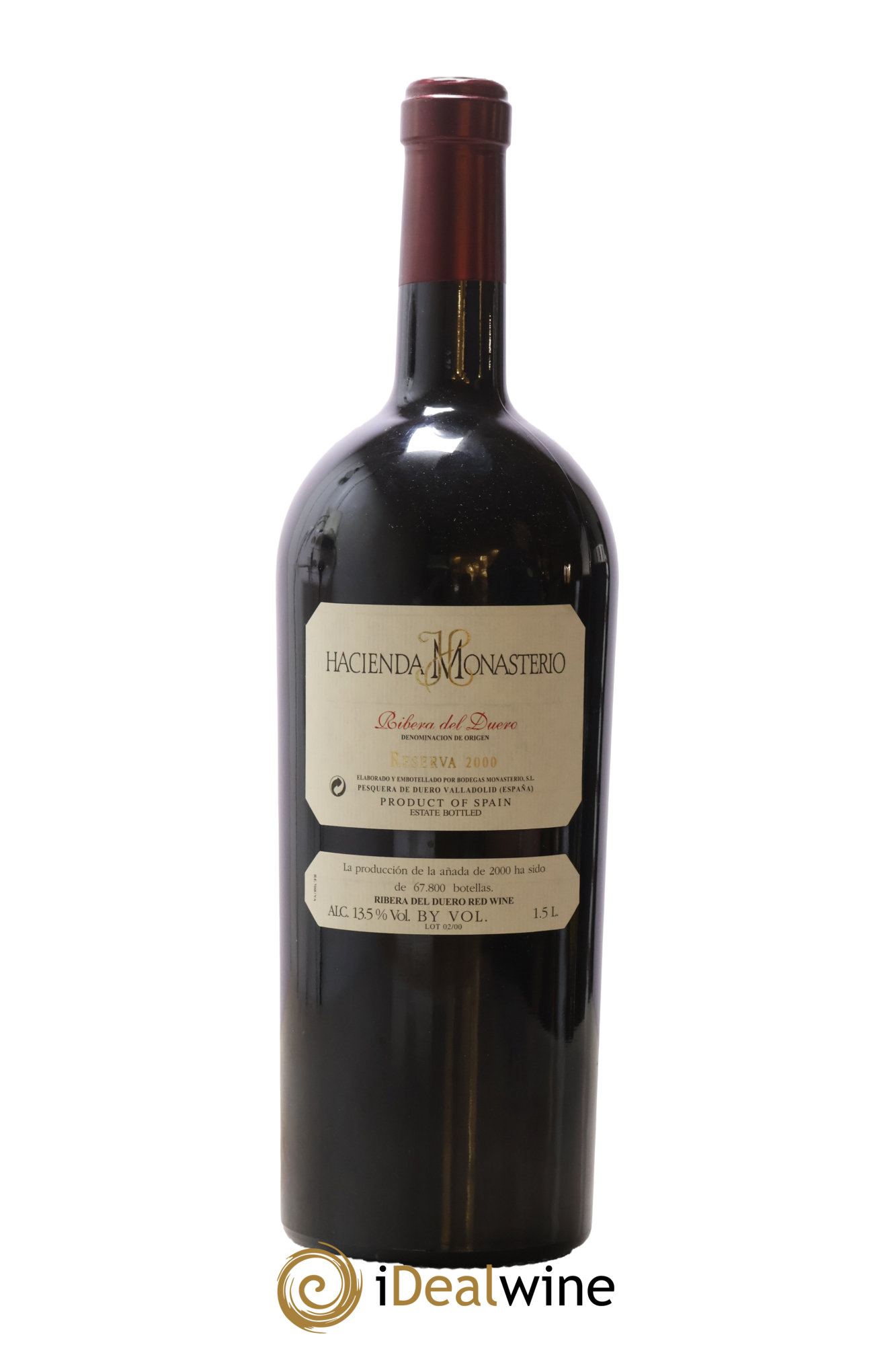 Ribera Del Duero DO Reserva Hacienda Monasterio 2000 - Posten von 1 Magnum - 0