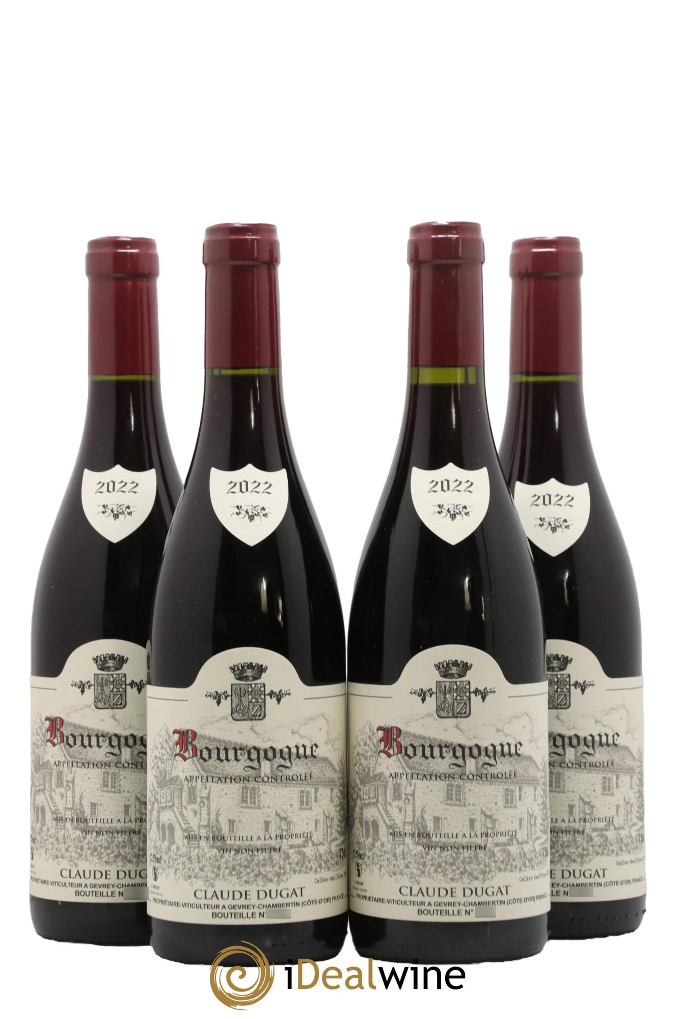 Bourgogne Claude Dugat 2022 - Lot de 4 bouteilles - 0