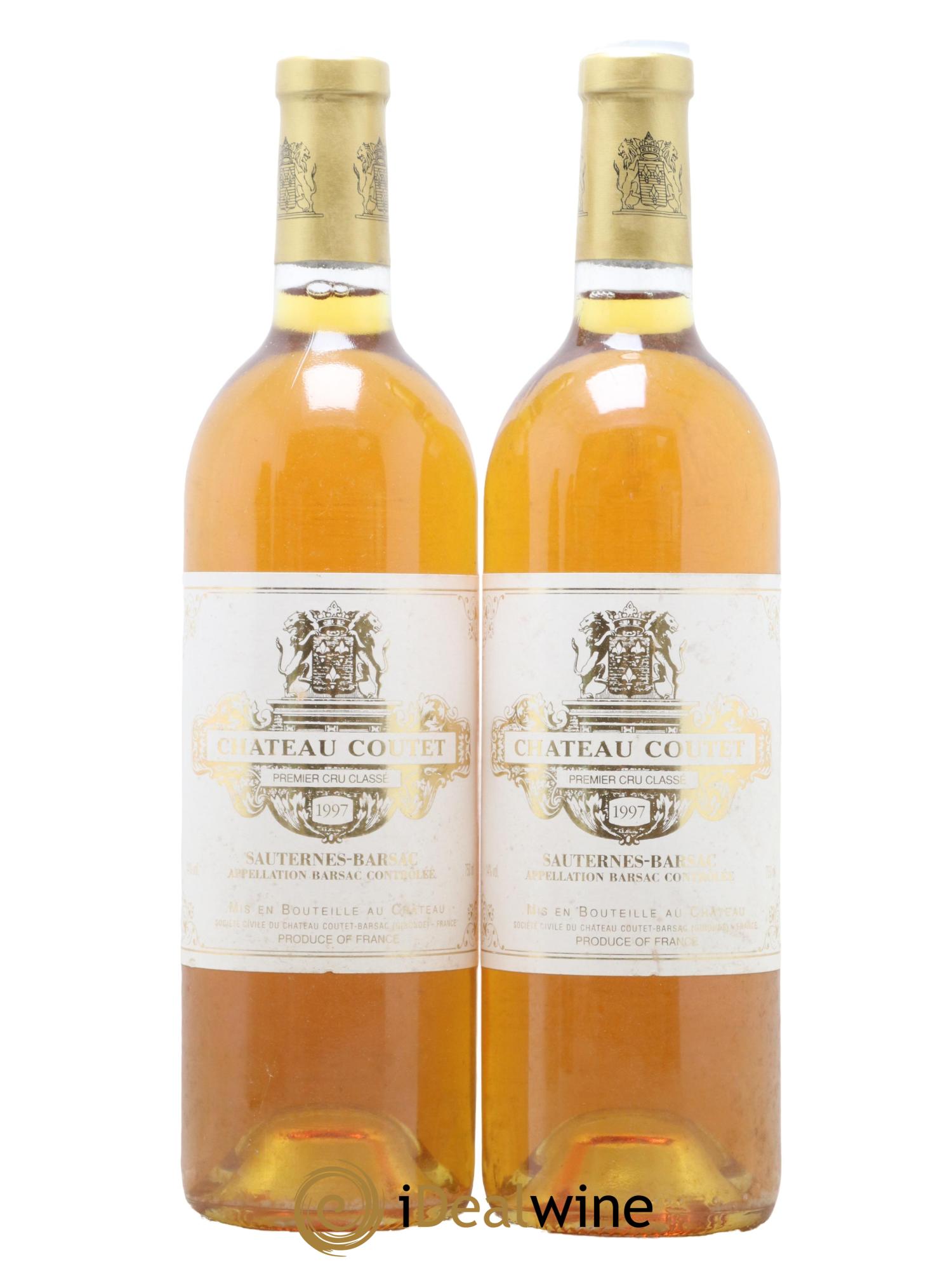 Château Coutet 1er Grand Cru Classé 1997 - Lotto di 2 bottiglie - 0