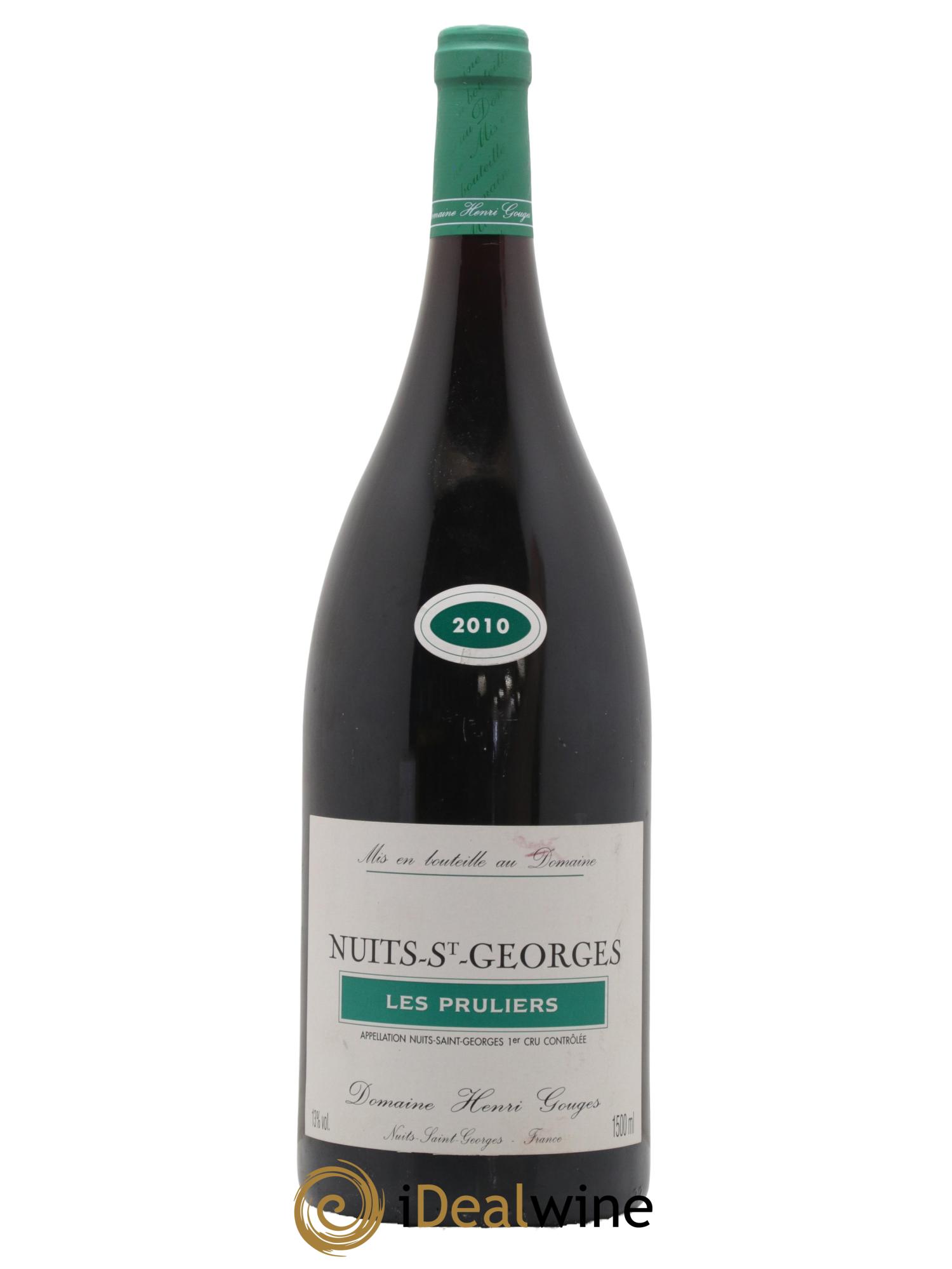 Nuits-Saint-Georges 1er Cru Les Pruliers Henri Gouges 2010 - Lot de 1 magnum - 0