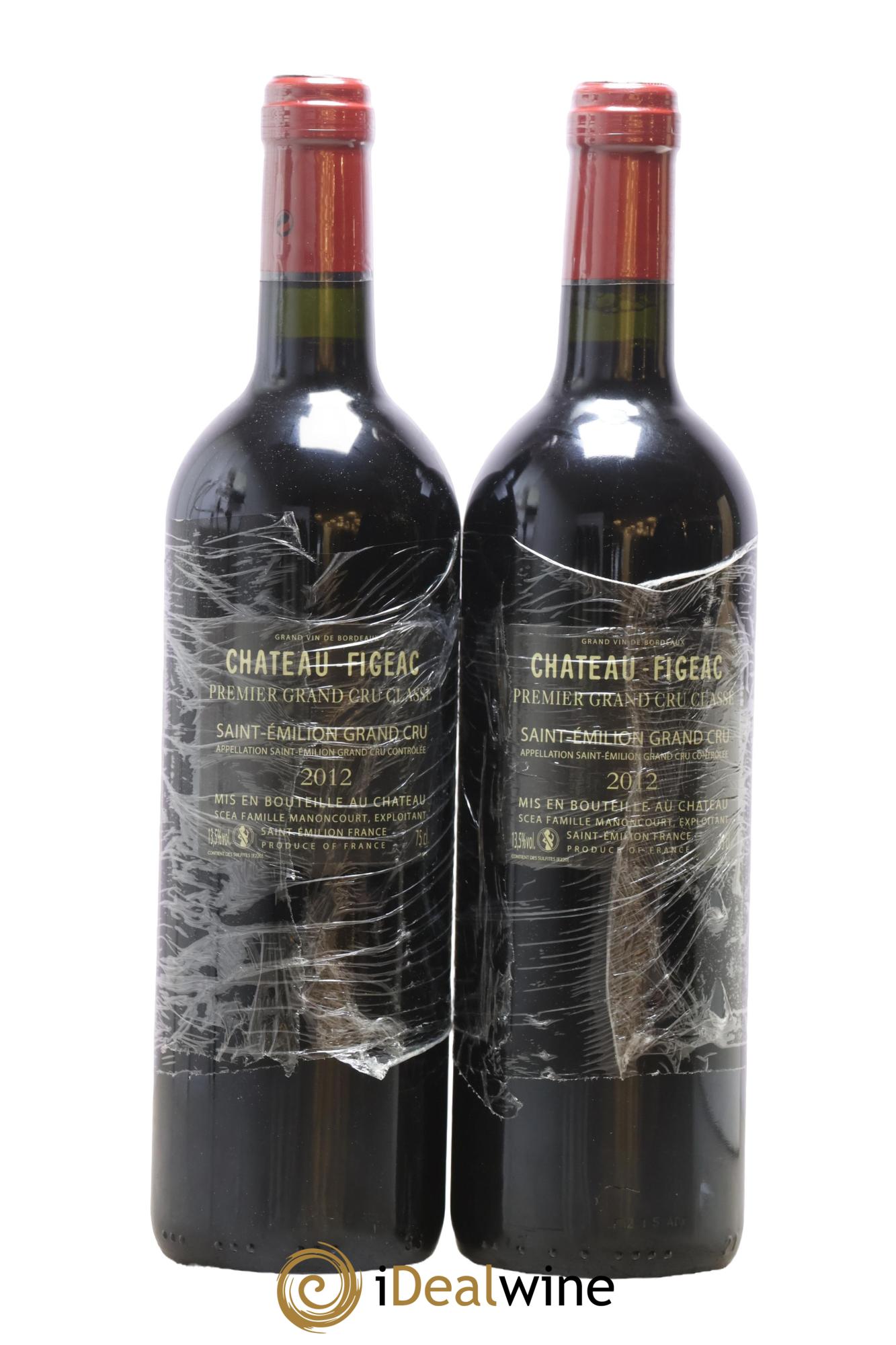 Château Figeac 1er Grand Cru Classé A 2012 - Lot of 2 bottles - 1