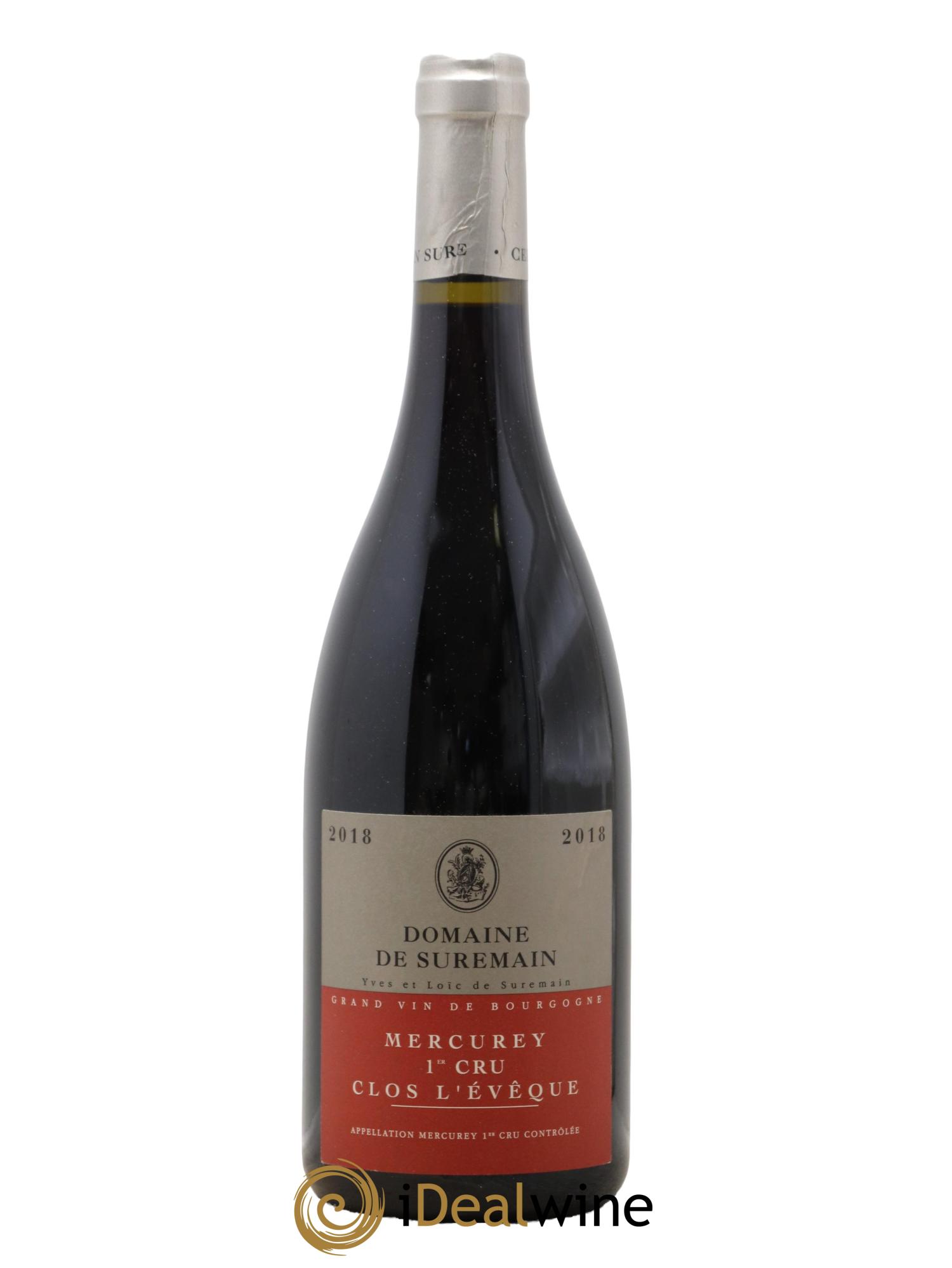 Mercurey 1er Cru Clos L'Evêque Domaine de Suremain 2018 - Lot de 1 bouteille - 0