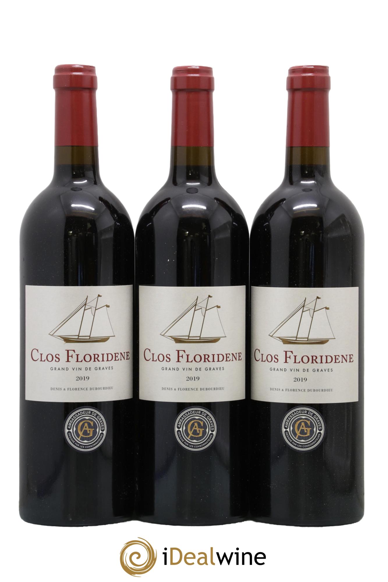 Clos Floridène 2019 - Lot of 3 bottles - 0