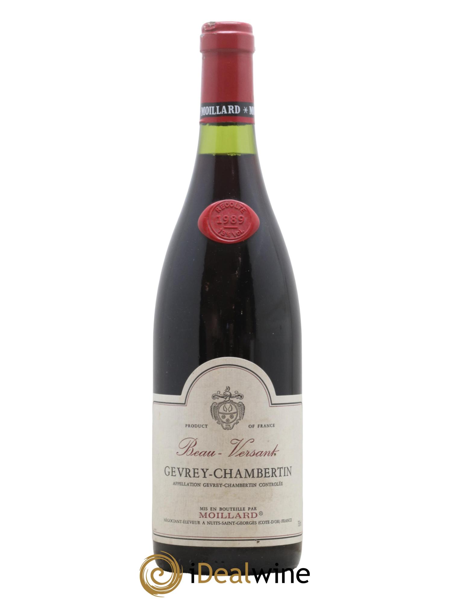 Gevrey-Chambertin Beau Versant Moillard 1989 - Lot de 1 bouteille - 0