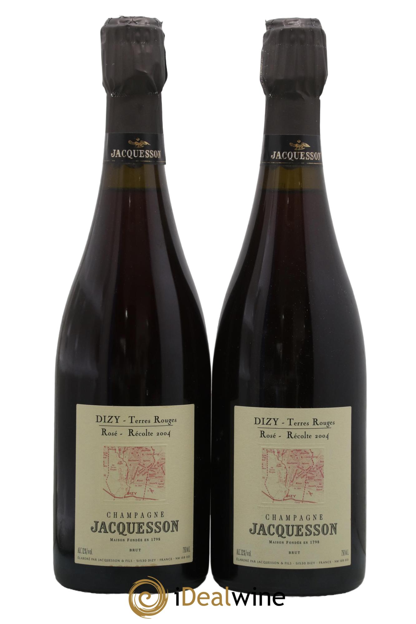 Dizy Terres Rouges Jacquesson 2004 - Lotto di 2 bottiglie - 0