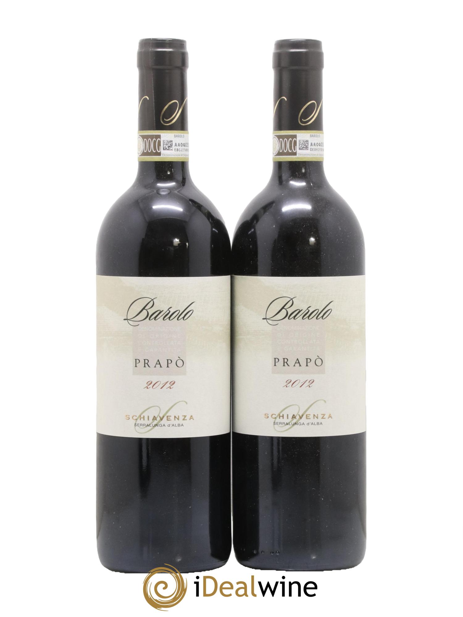 Barolo Prapo Schiavenza 2012 - Lot de 2 bouteilles - 0