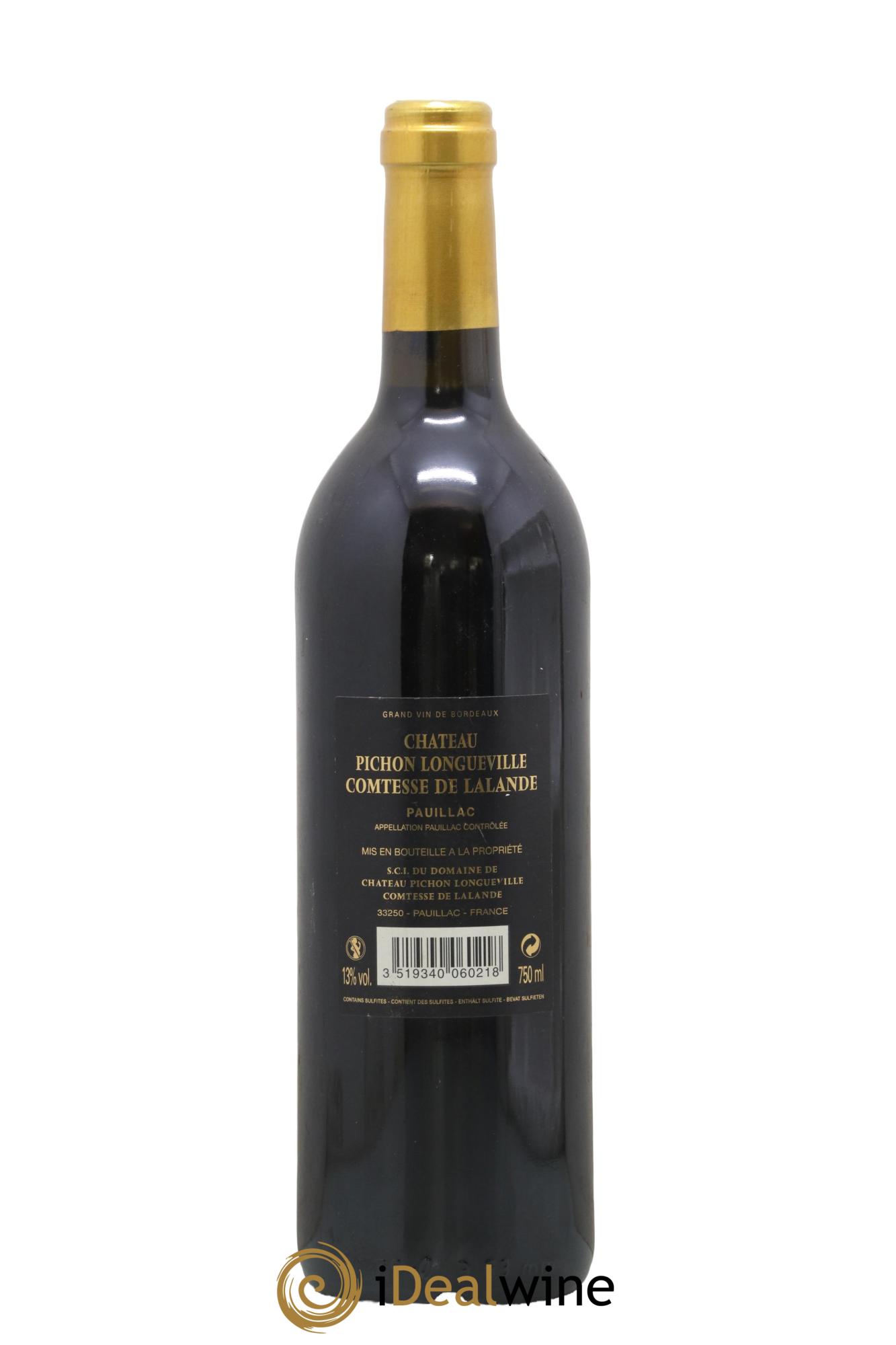 Château Pichon Longueville Comtesse de Lalande 2ème Grand Cru Classé 2006 - Lot of 1 bottle - 1