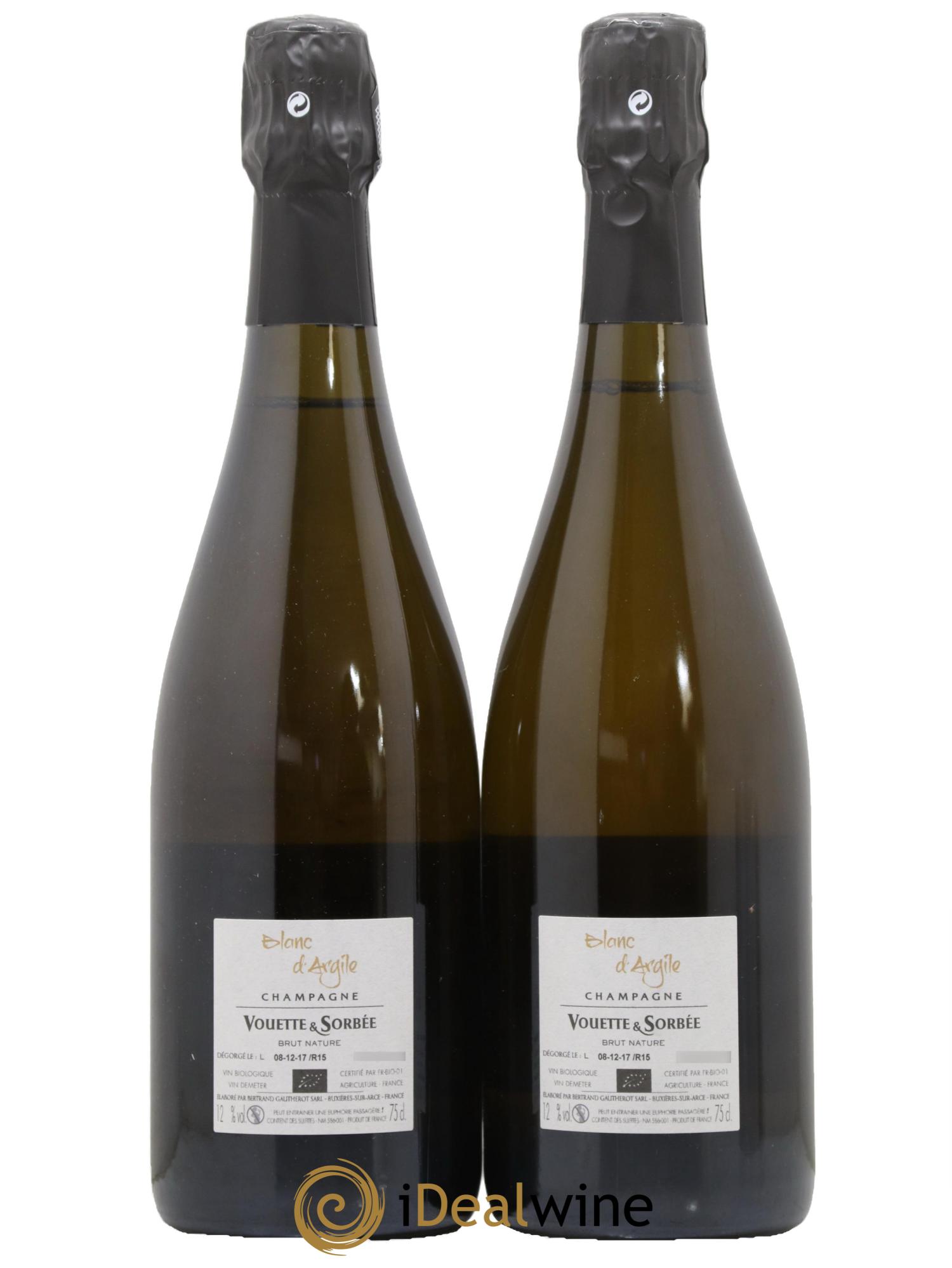 Blanc d'Argile Vouette et Sorbée 2015 - Lot de 2 bouteilles - 1
