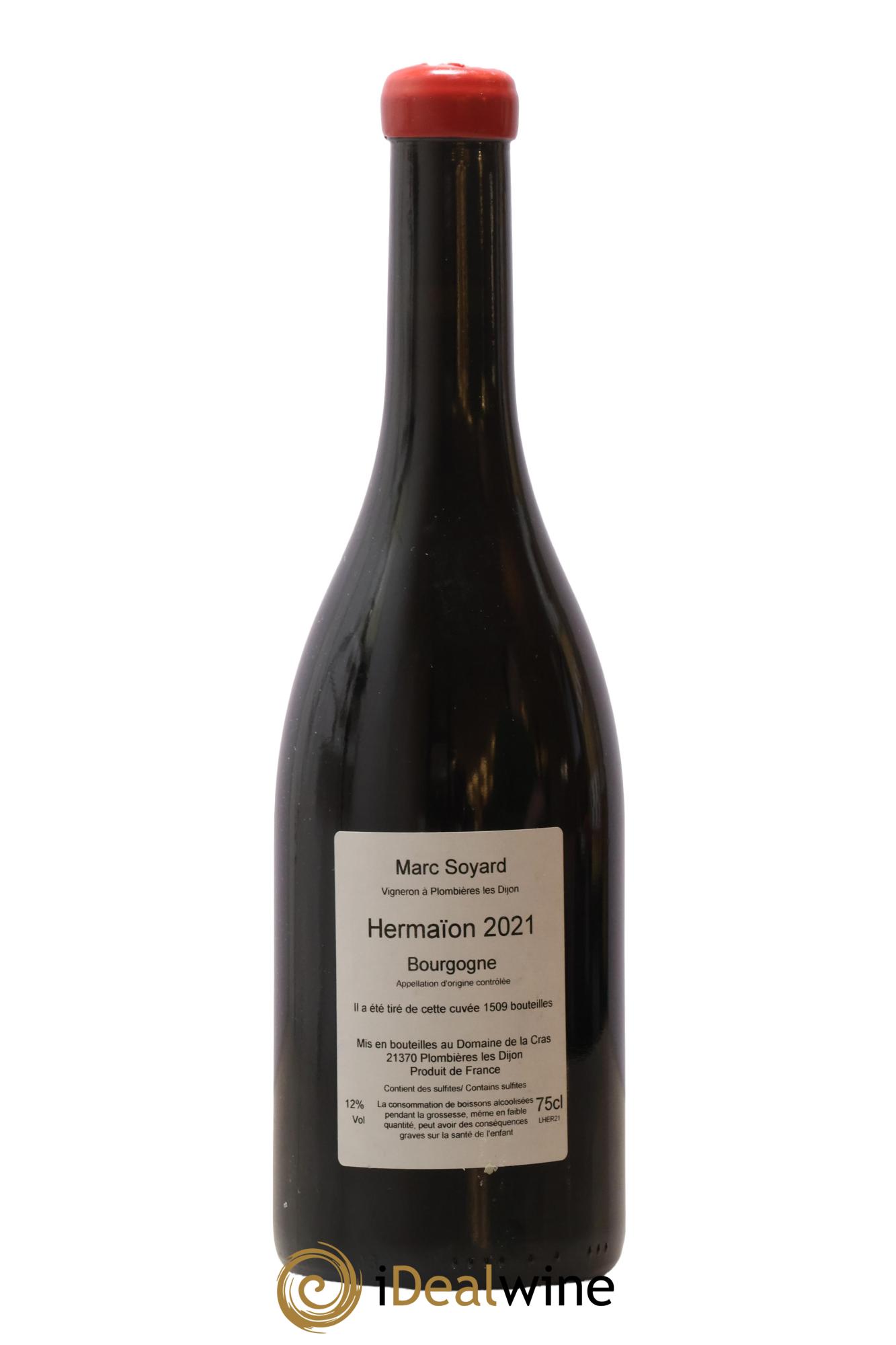 Bourgogne Hermaion Domaine de la Cras - Marc Soyard Hermaion Marc Soyard 2021 - Lot de 1 bouteille - 1