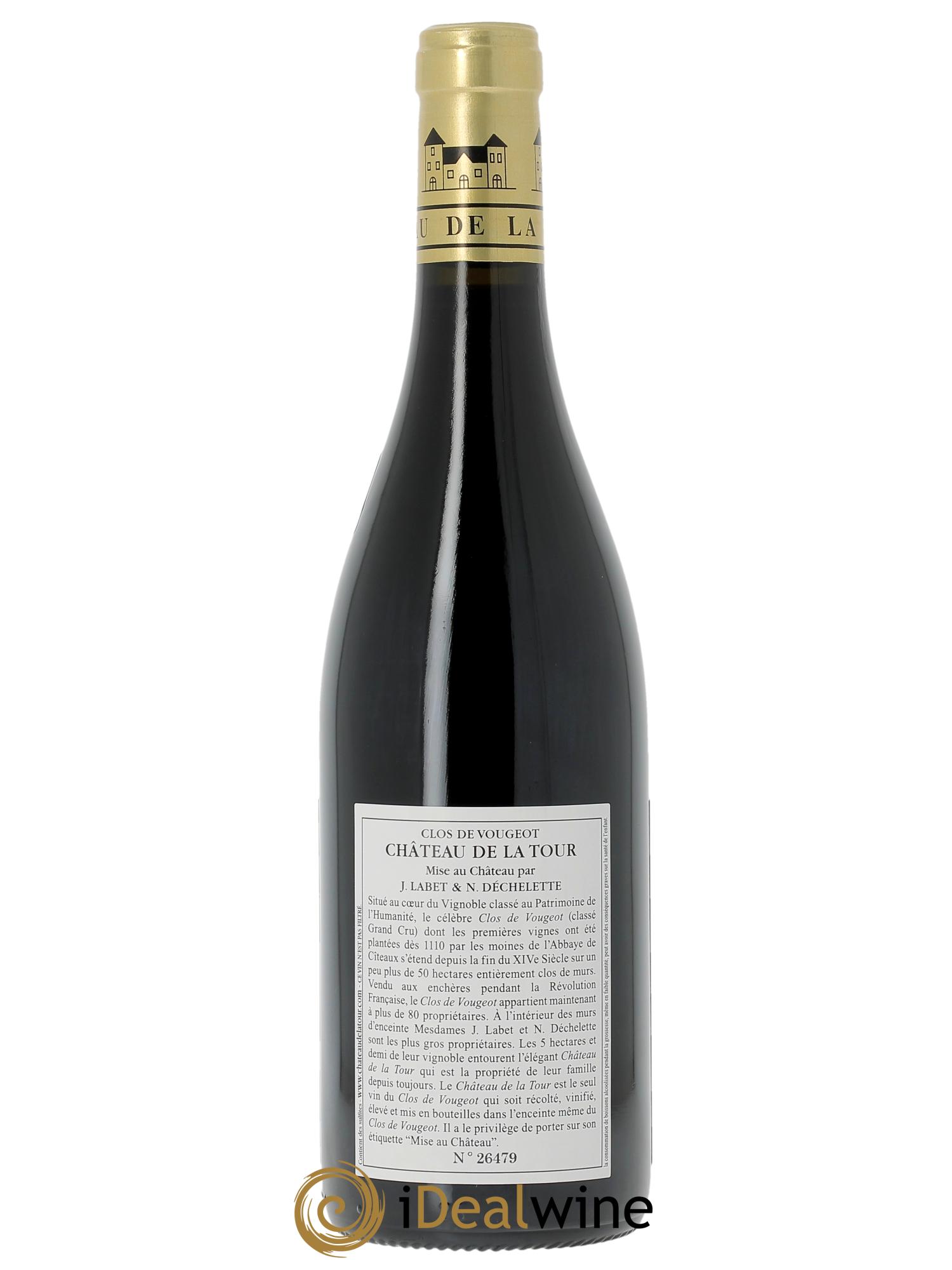 Clos de Vougeot Grand Cru Vieilles Vignes Château de La Tour   2022 - Lotto di 1 bottiglia - 1