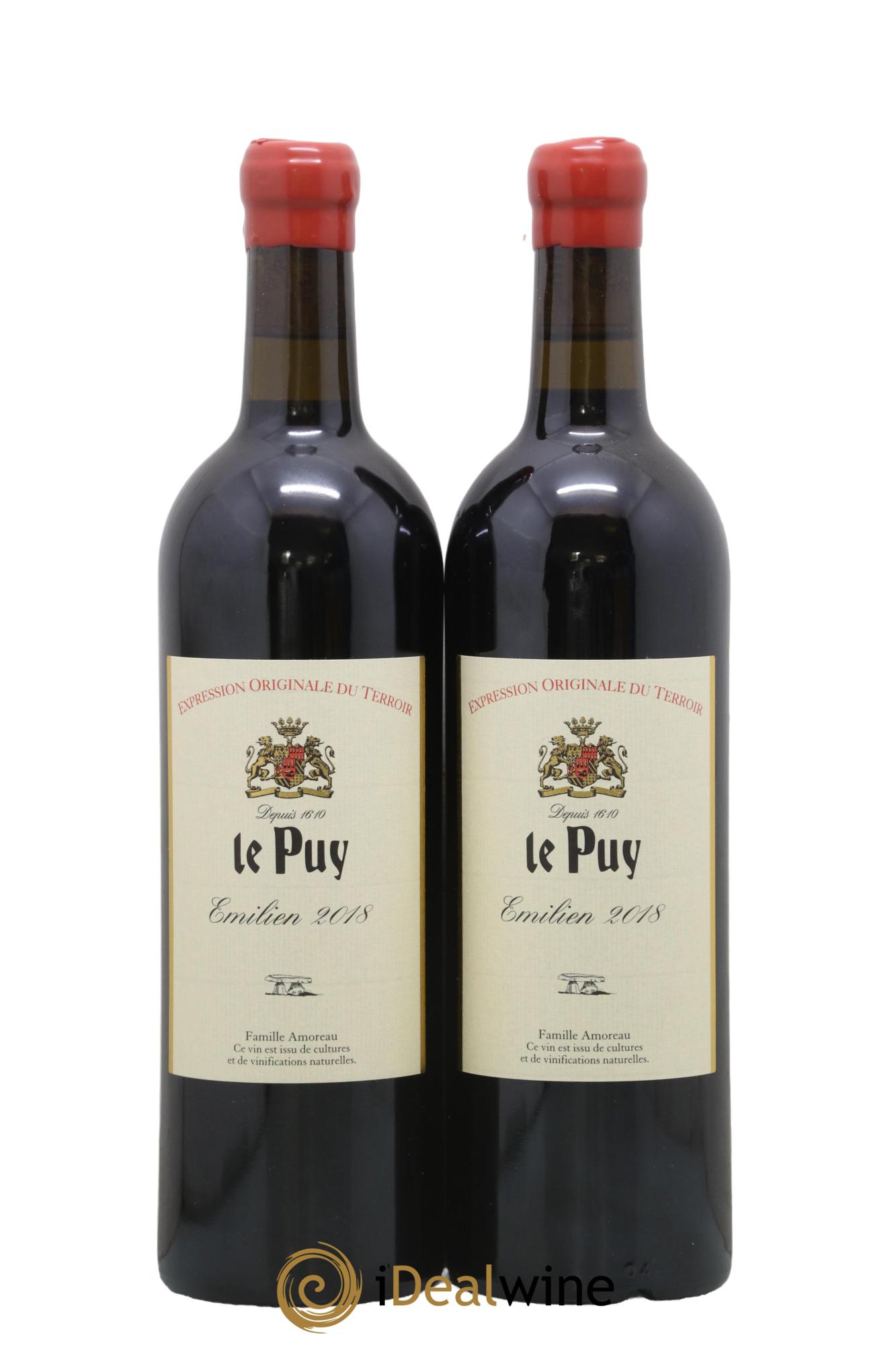 Le Puy - Cuvée Emilien 2018 - Lot of 2 bottles - 0