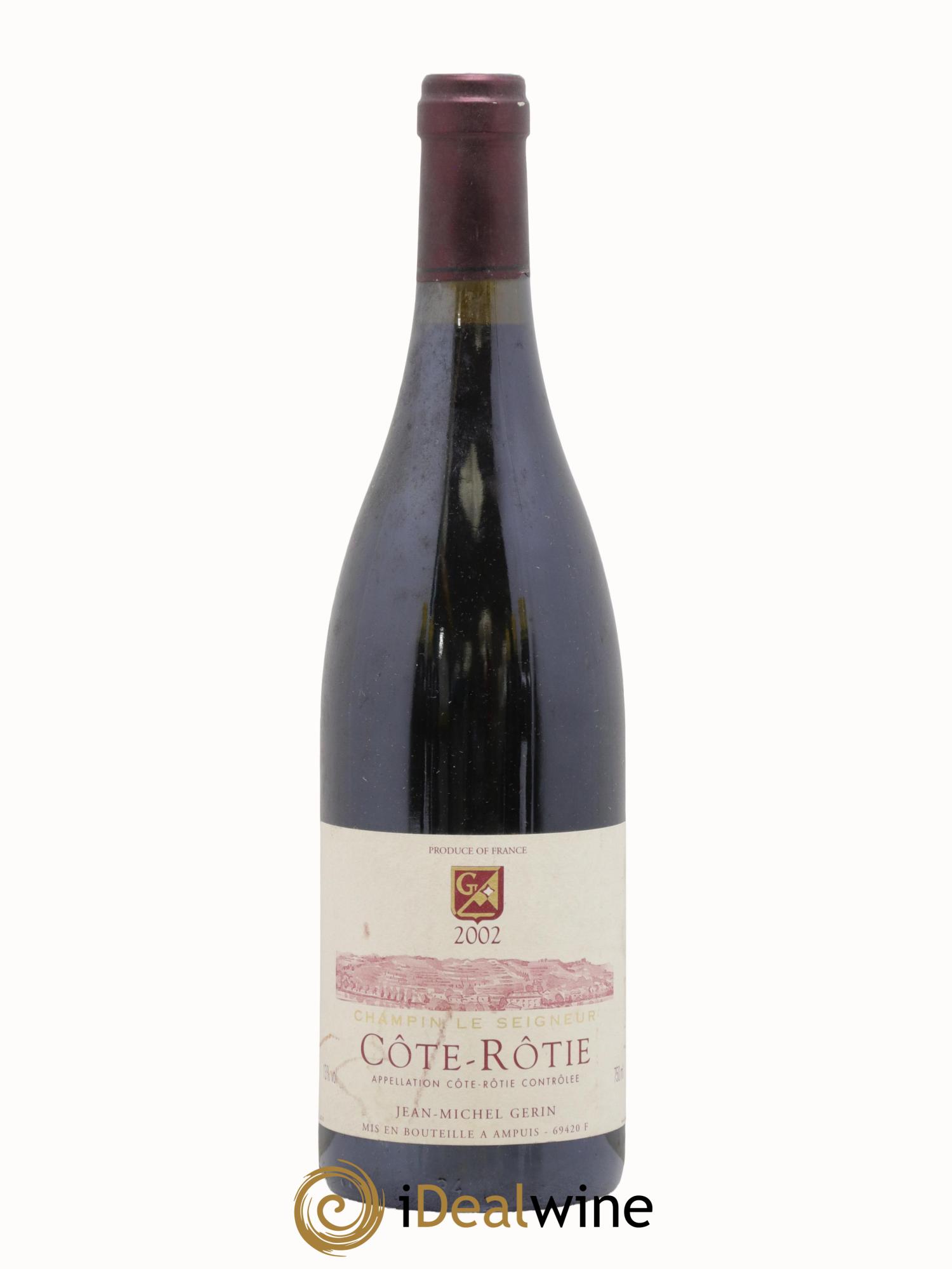 Côte-Rôtie Champin Le Seigneur Jean-Michel Gerin 2002 - Posten von 1 Flasche - 0
