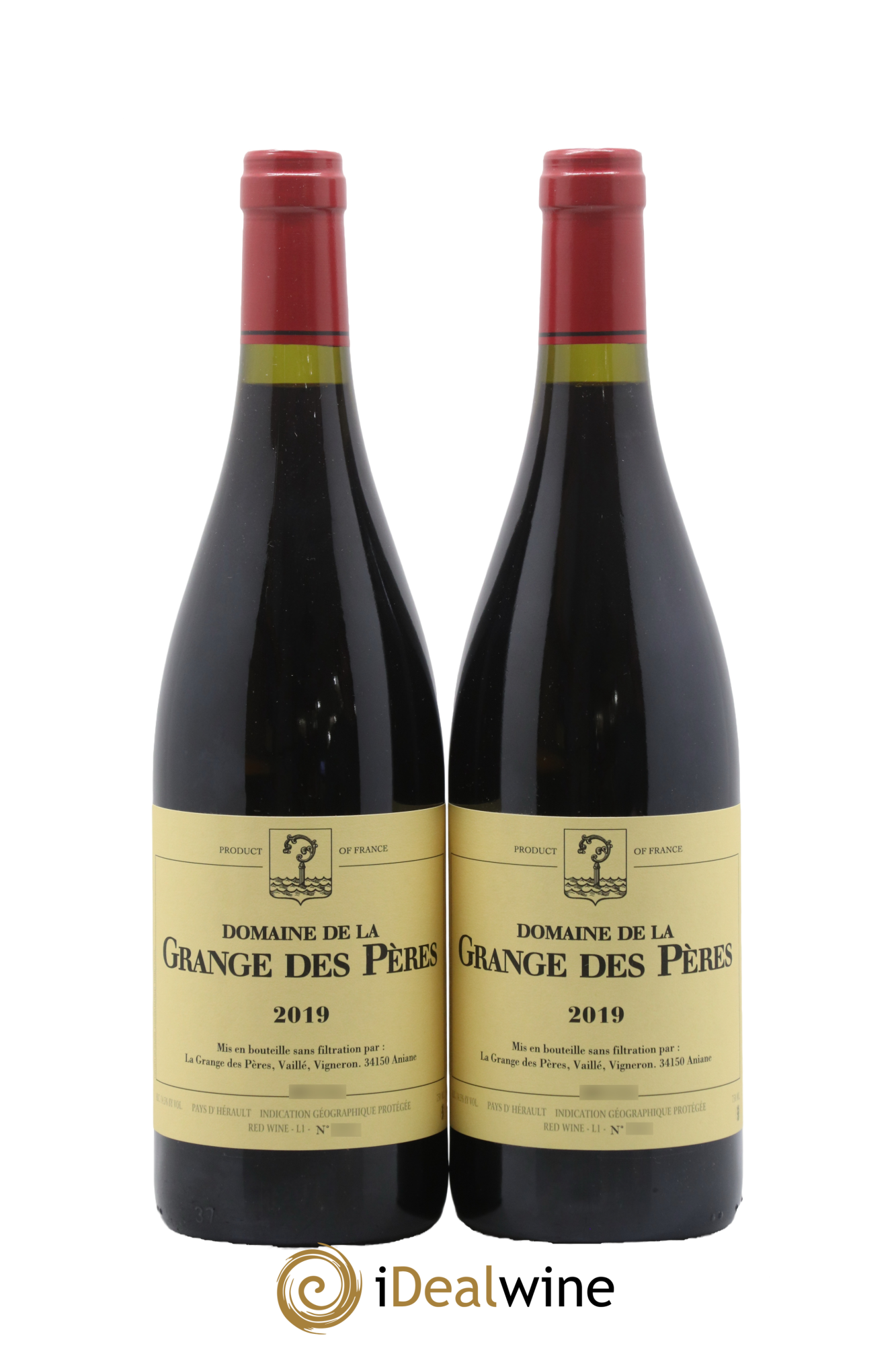 Pays d'Hérault Grange des Pères Laurent Vaillé 2019 - Lot de 2 bouteilles - 0