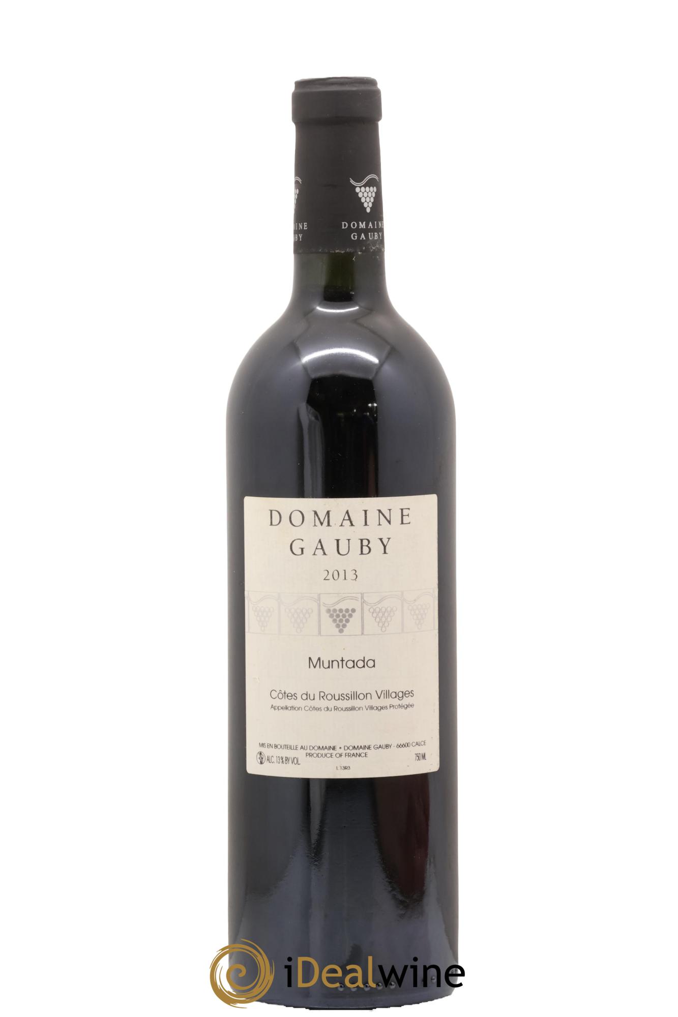 Côtes Catalanes (anciennement Côtes du Roussillon Villages) La Muntada Gauby (Domaine) 2013 - Lot de 1 bouteille - 0