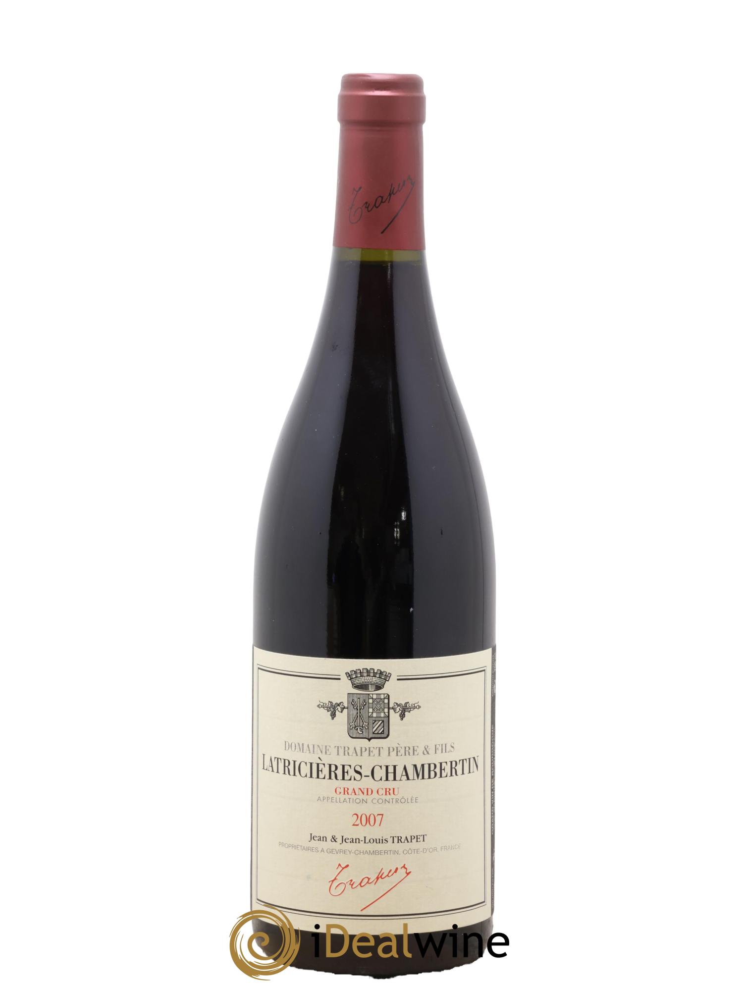 Latricières-Chambertin Grand Cru Domaine Trapet 2007 - Lot de 1 bouteille - 0