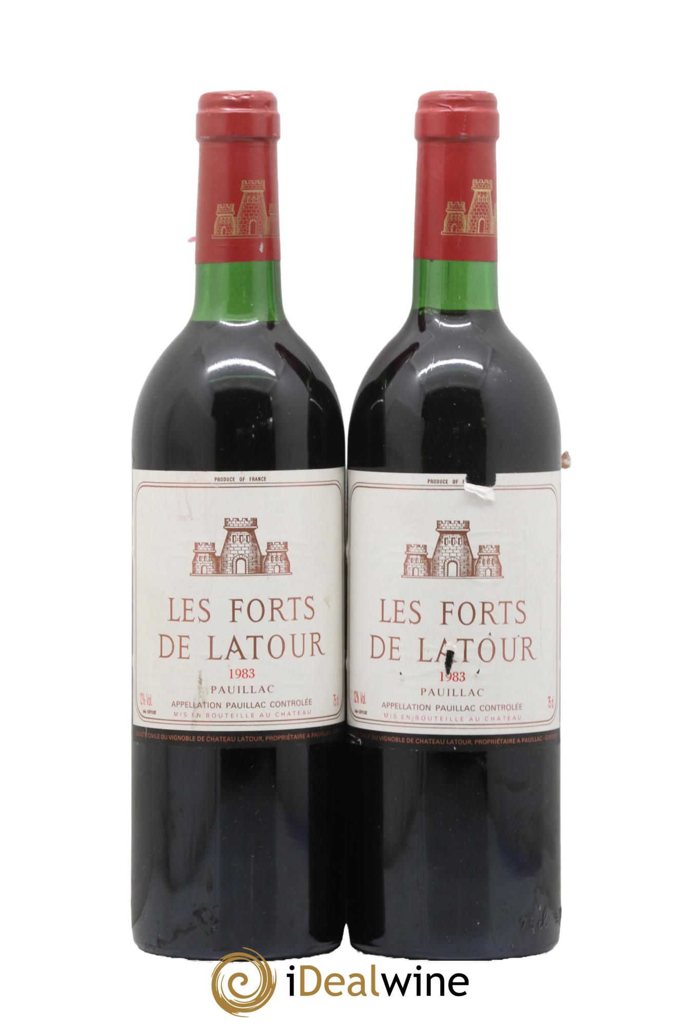 Les Forts de Latour Second Vin 1983 - Lot of 2 bottles - 0