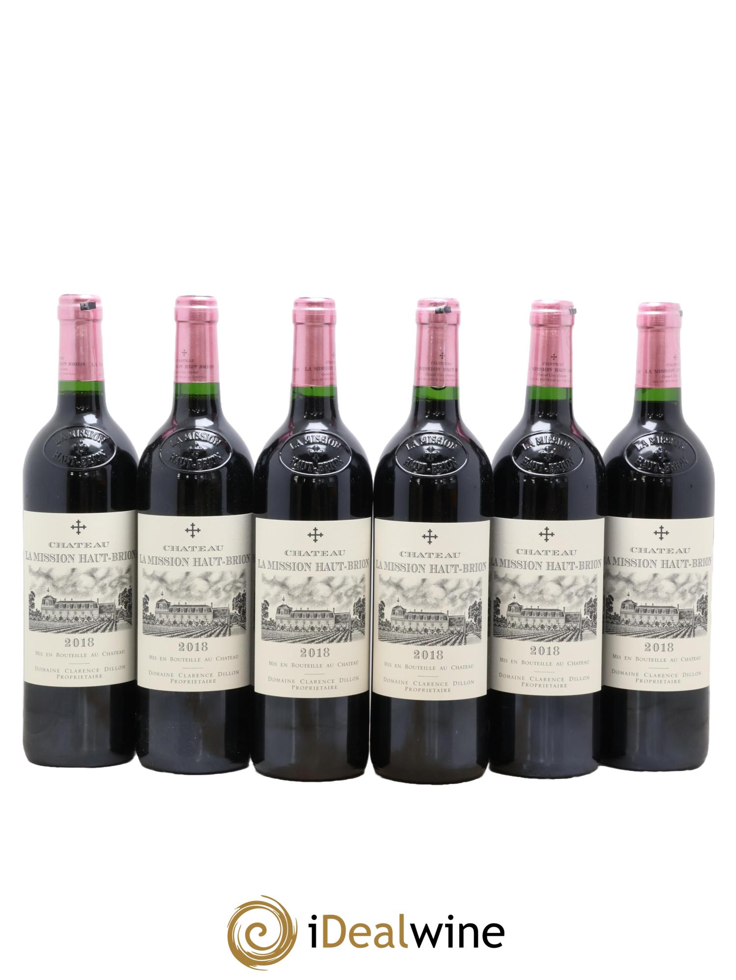 Château la Mission Haut-Brion Cru Classé de Graves 2018 - Lot de 6 bouteilles - 0