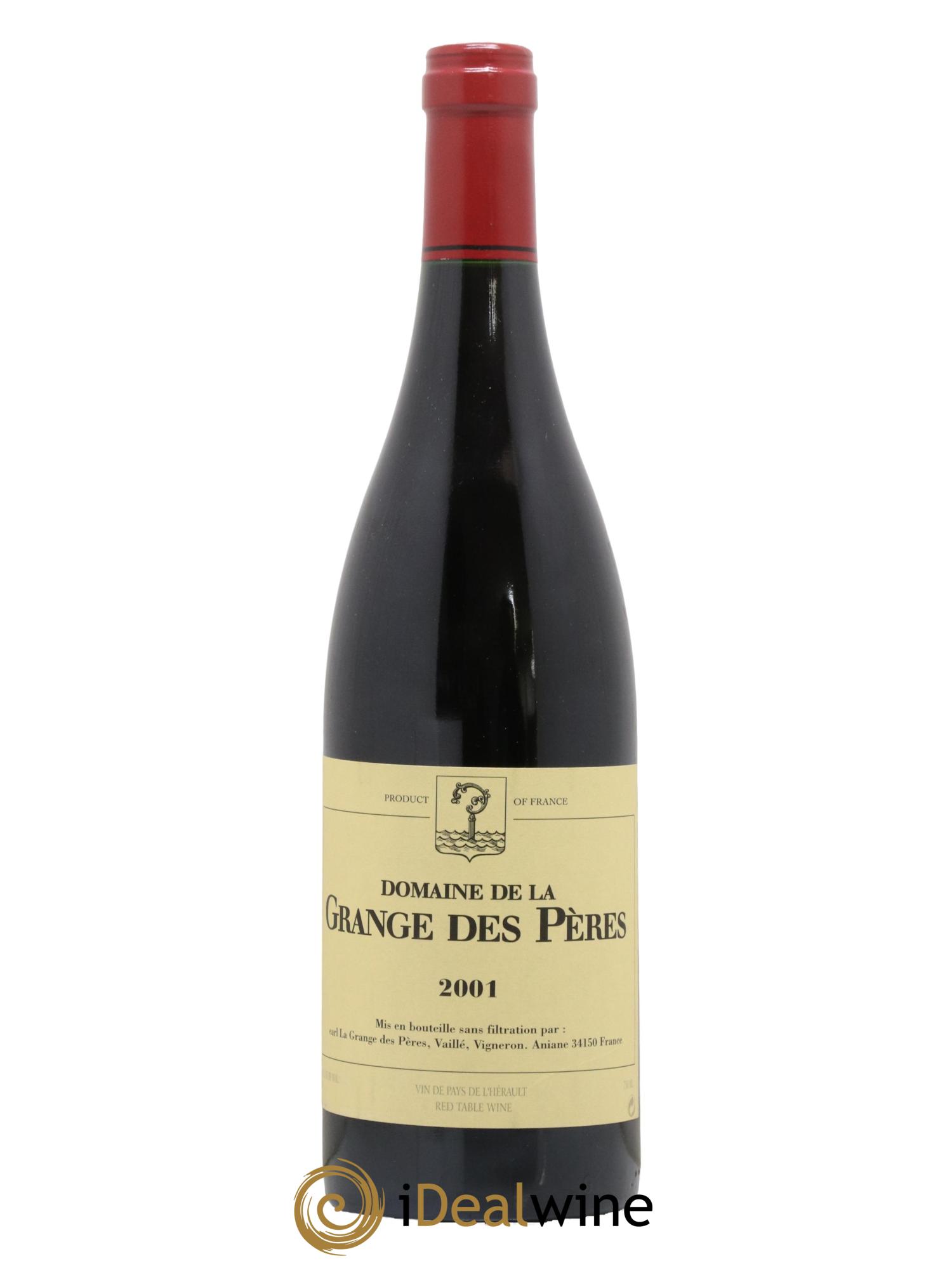 Pays d'Hérault Grange des Pères Laurent Vaillé 2001 - Lot de 1 bouteille - 0