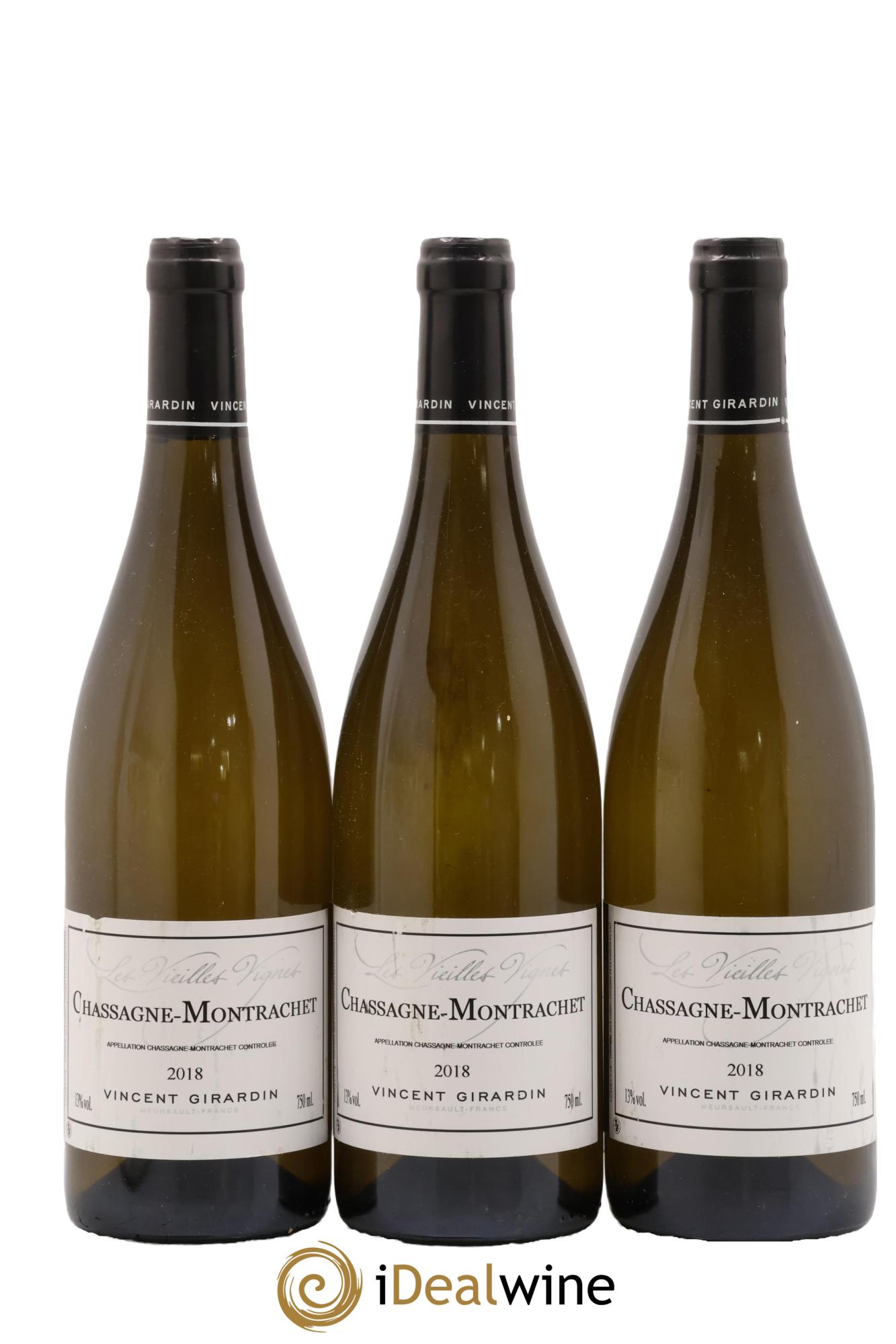 Chassagne-Montrachet Vignes Vincent Girardin 2018 - Lotto di 3 bottiglie - 0