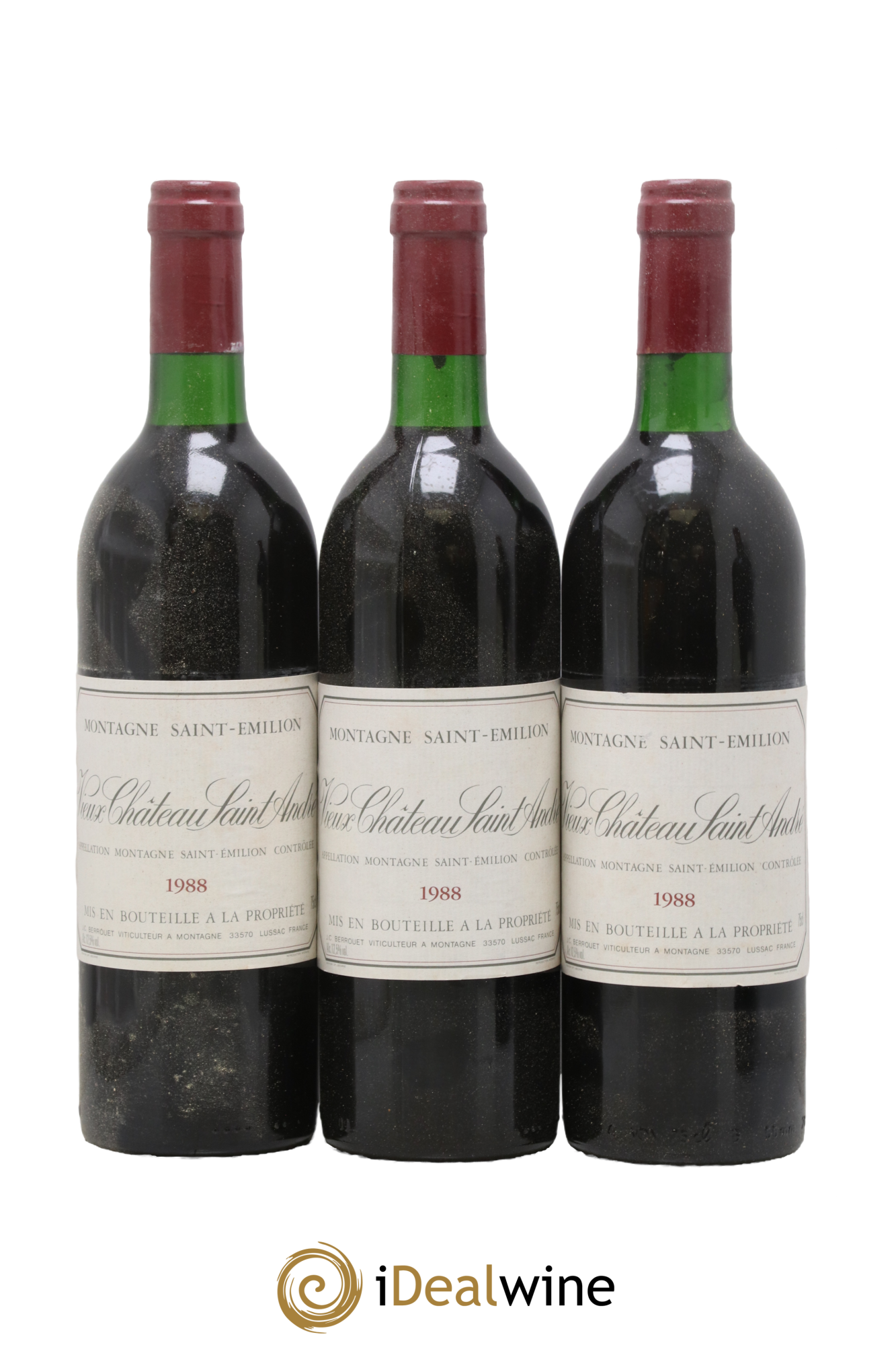 Vieux Château Saint-André 1988 - Lot of 3 bottles - 0
