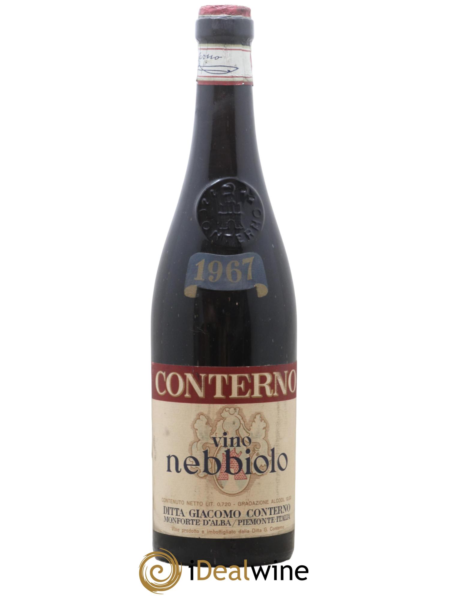 Nebbiolo d'Alba DOC Giacomo Conterno 1967 - Lot de 1 bouteille - 0