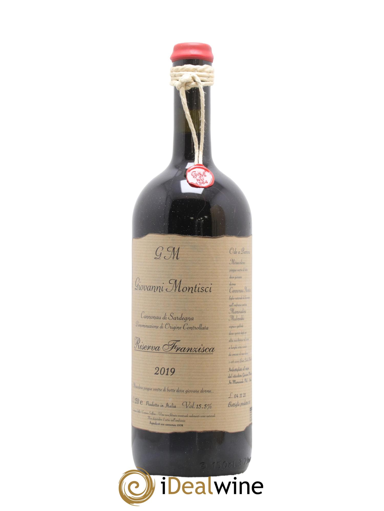 Sardaigne Cannonau di Sardegna Riserva Franzisca Giovanni Montisci 2019 - Lot de 1 magnum - 1