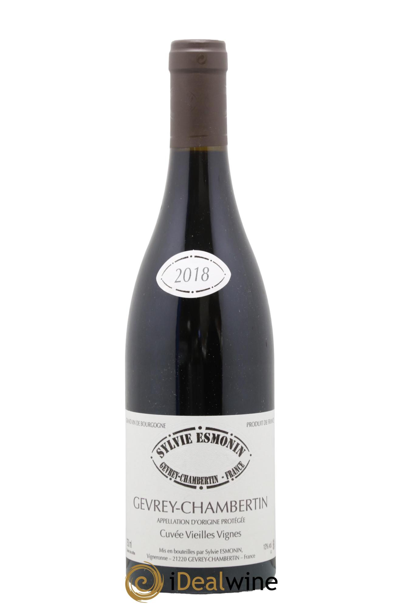 Gevrey-Chambertin Vieilles Vignes Sylvie Esmonin 2018 - Lot de 1 bouteille - 0