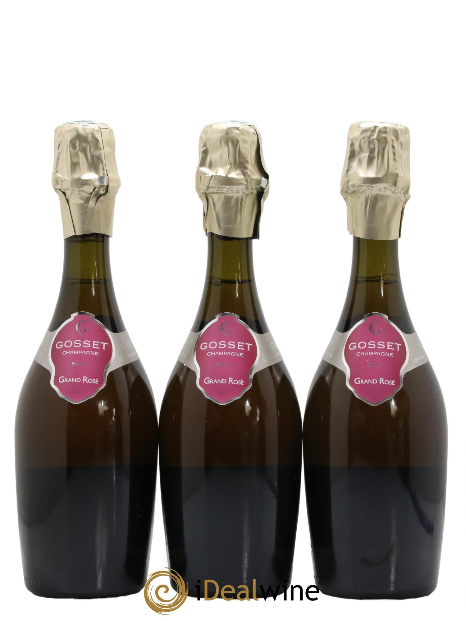 Grand Rosé Gosset - Lot de 3 demi bouteilles - 0