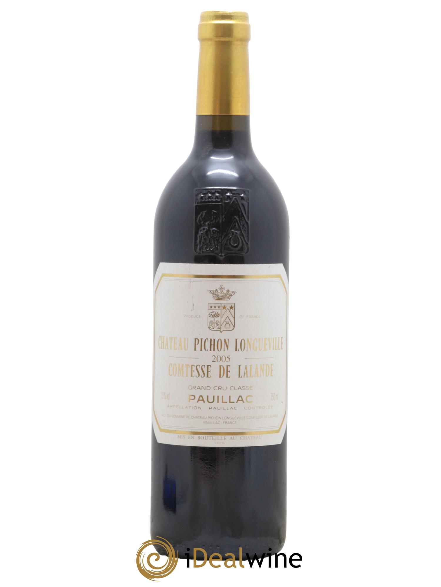 Château Pichon Longueville Comtesse de Lalande 2ème Grand Cru Classé 2005 - Lot de 1 bouteille - 0