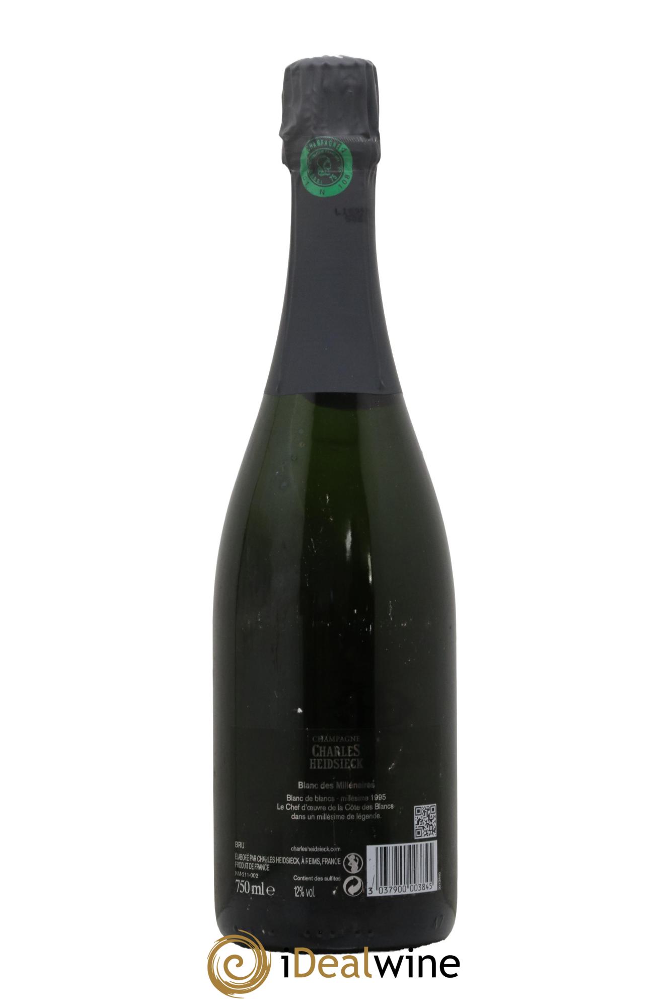 Blanc de Blancs Blanc des Millénaires Brut Charles Heidsieck 1995 - Lot of 1 bottle - 1
