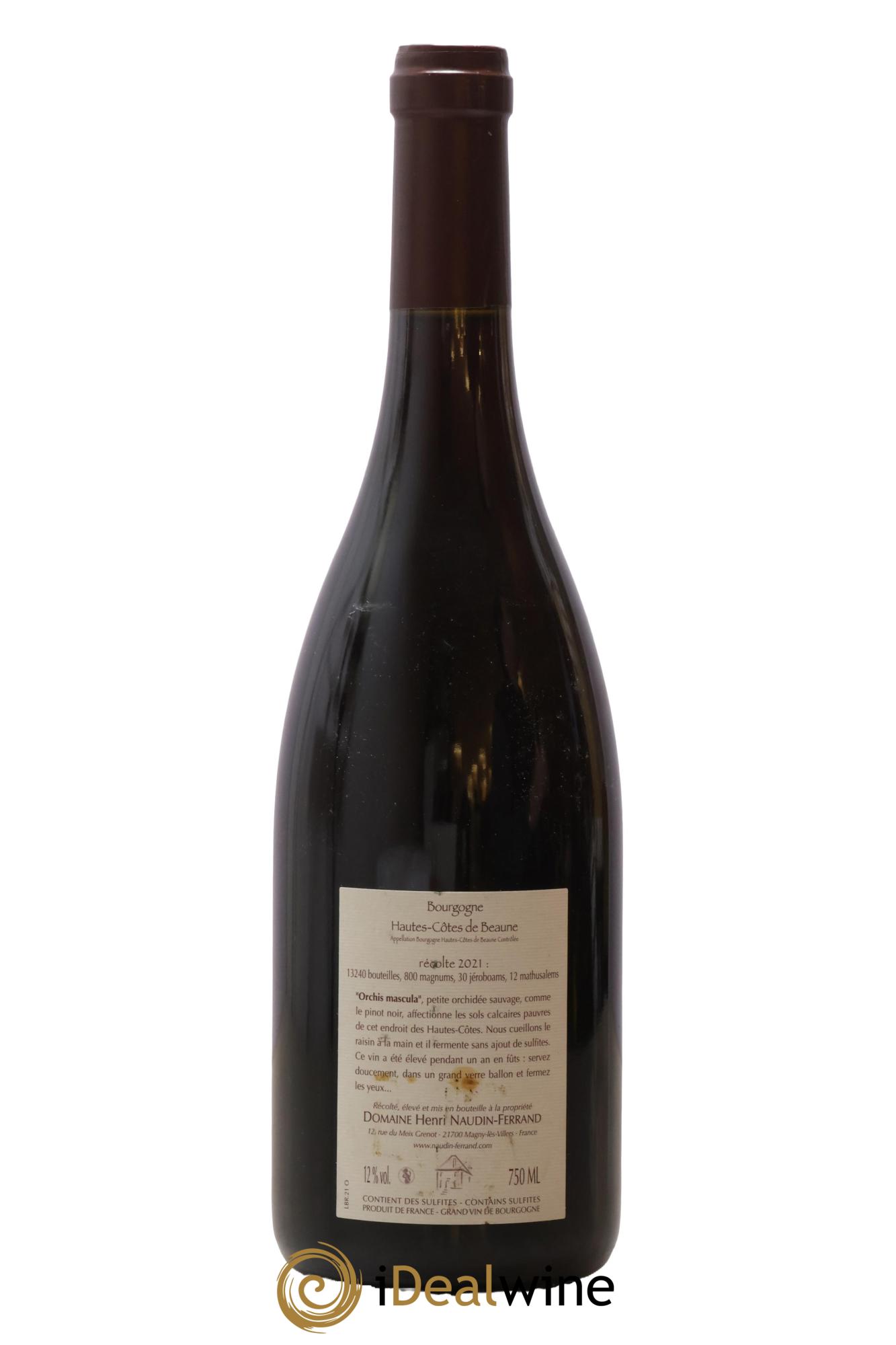 Hautes-Côtes de Beaune Orchis Mascula Naudin-Ferrand (Domaine) 2021 - Lot de 1 bouteille - 1