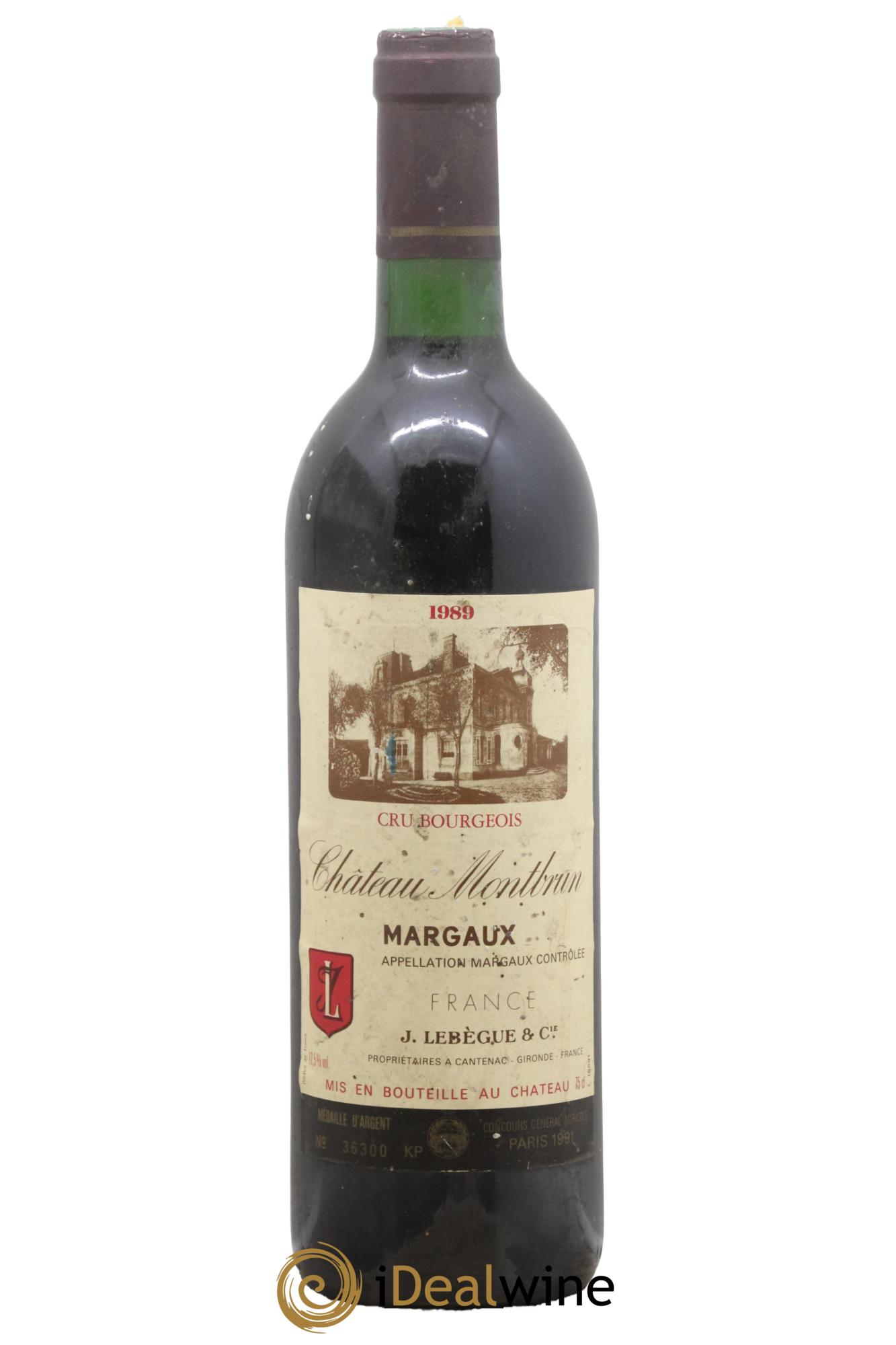 Château Montbrun Cru Bourgeois 1989 - Posten von 1 Flasche - 0