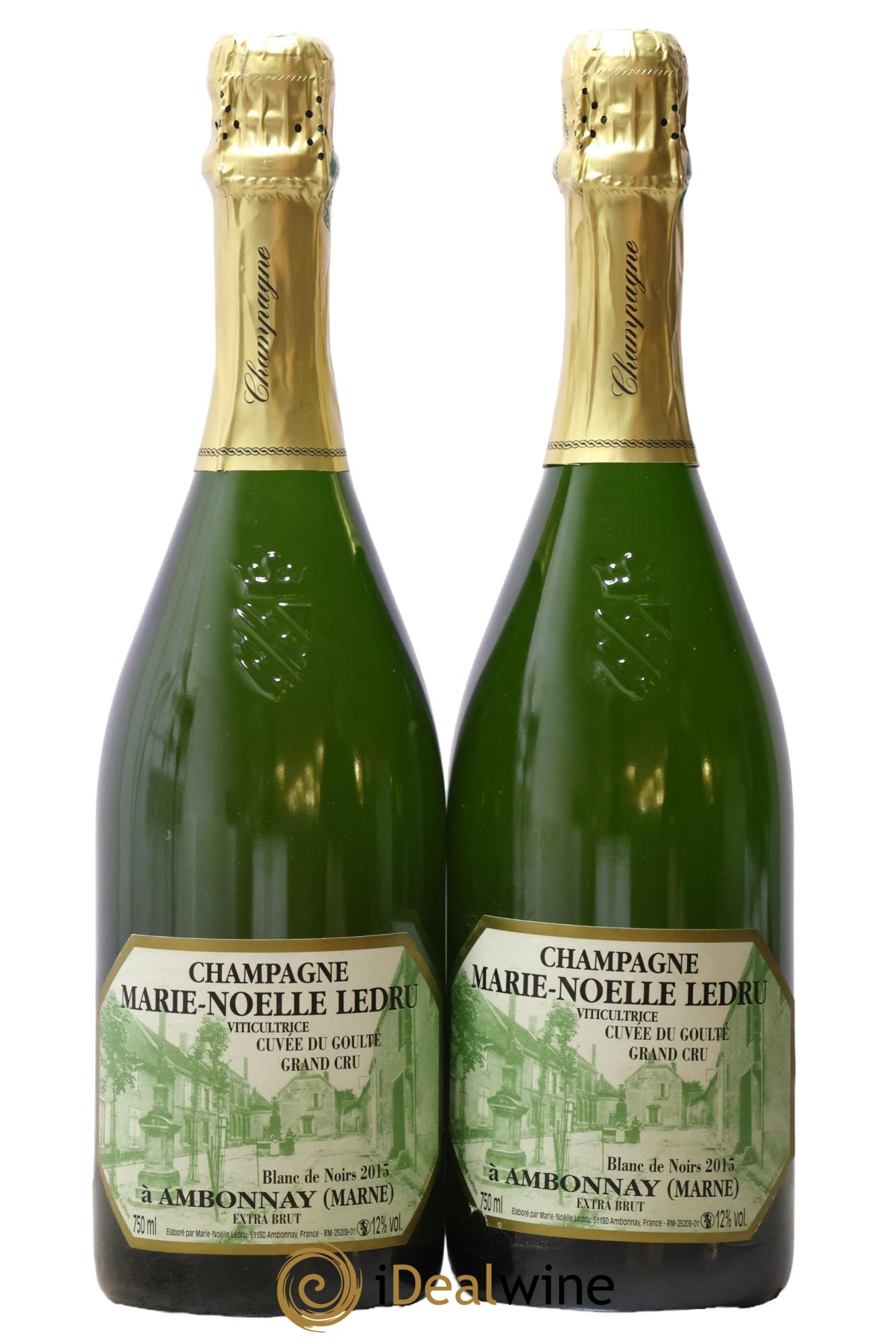 Cuvée du Goulté Blanc de Noirs Marie-Noëlle Ledru 2015 - Lot of 2 bottles - 0