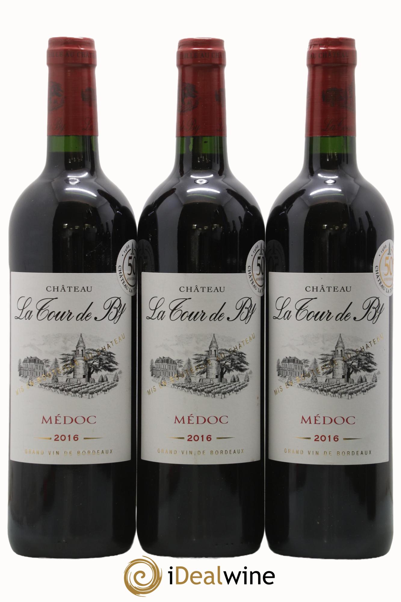 Château La Tour de By Cru Bourgeois 2016 - Posten von 3 Flaschen - 0