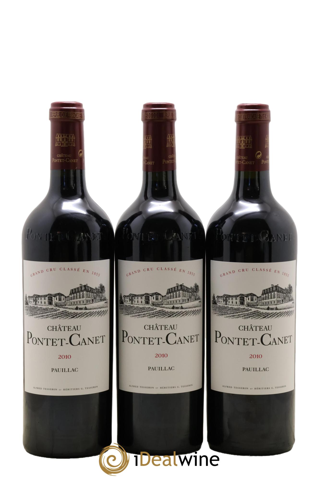 Château Pontet Canet 5ème Grand Cru Classé 2010 - Lot de 12 bouteilles - 1