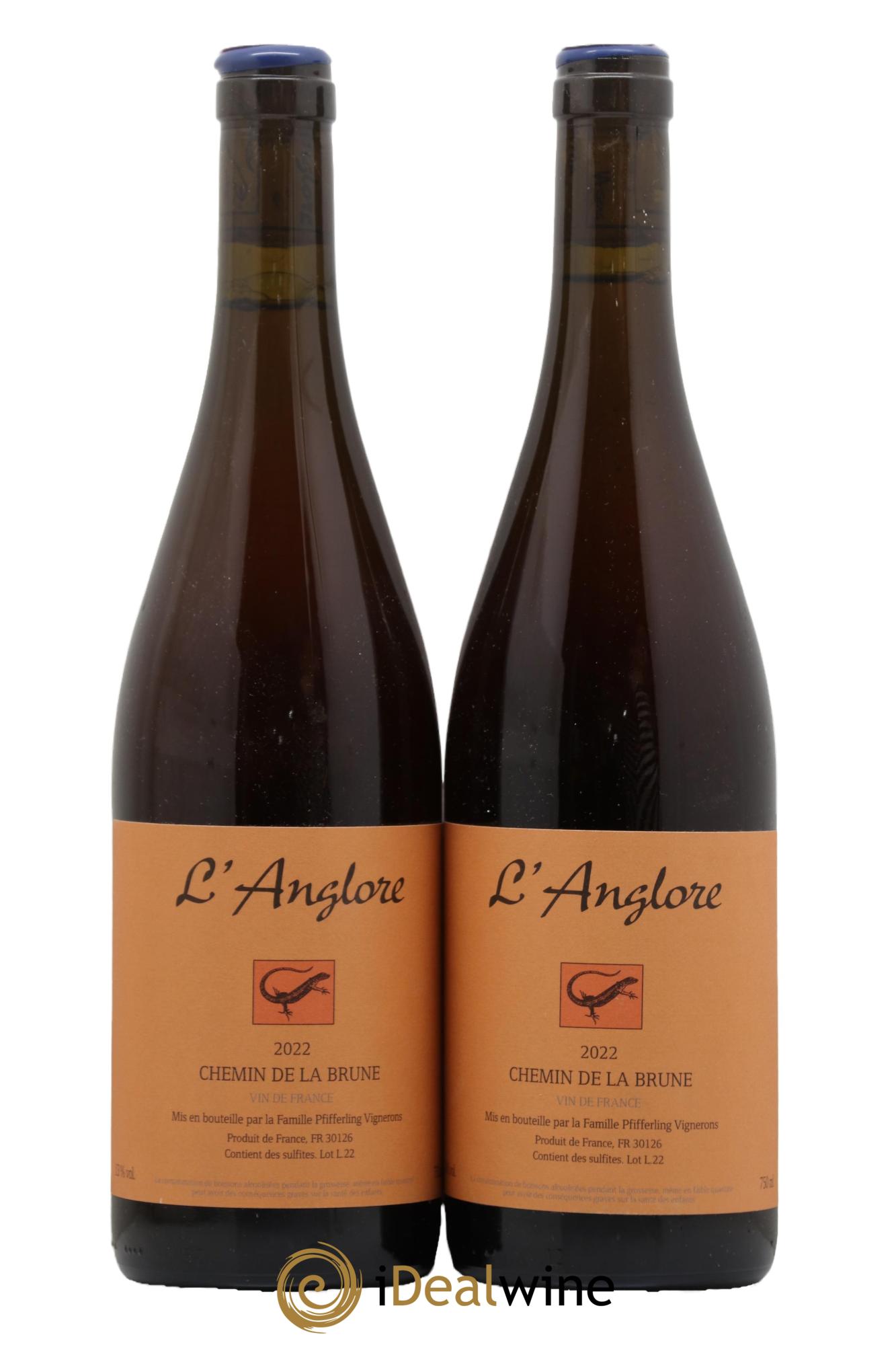 Vin de France Chemin de la brune L'Anglore 2022 - Lot de 2 bouteilles - 0