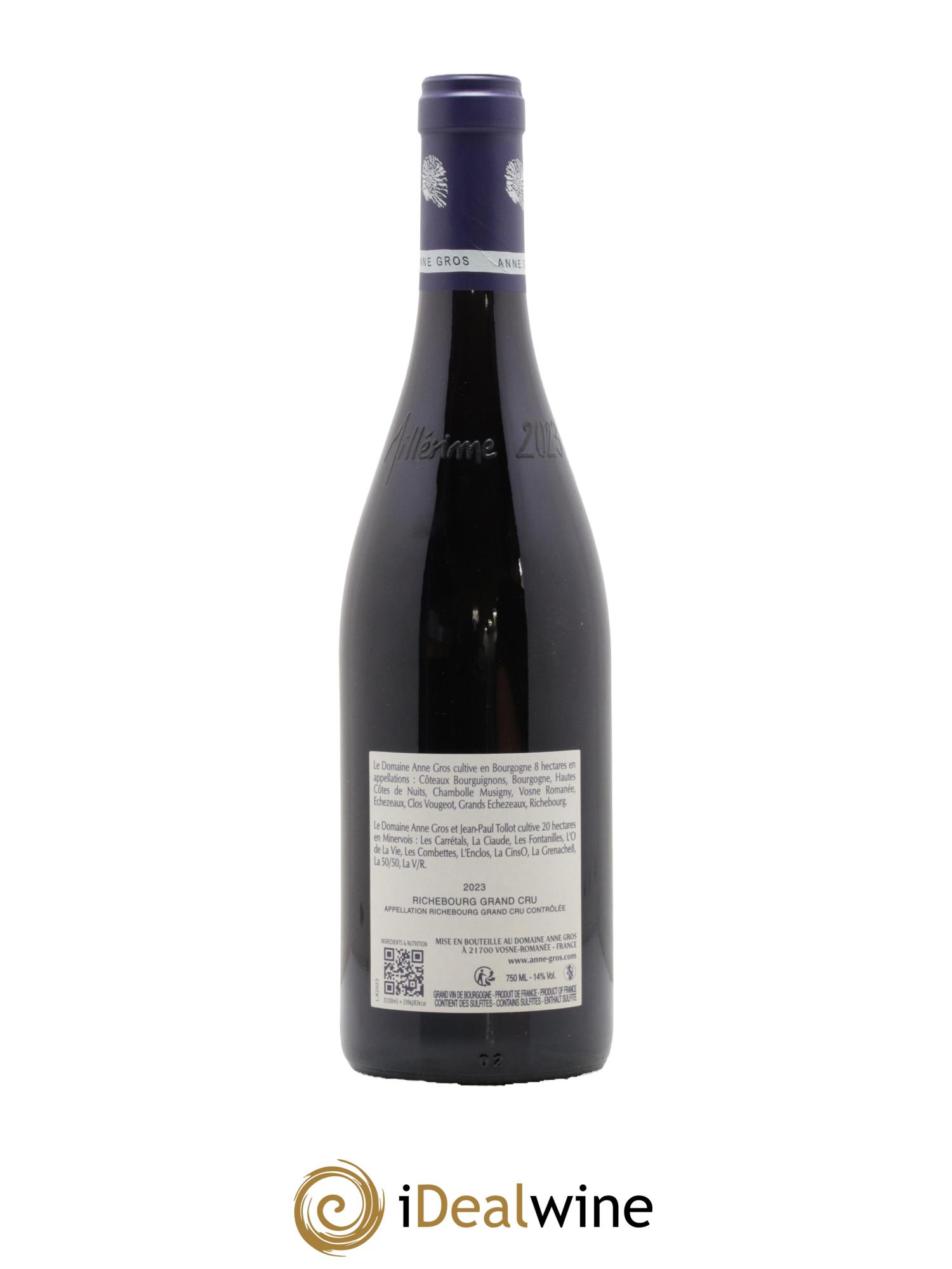Richebourg Grand Cru Anne Gros 2023 - Posten von 1 Flasche - 1