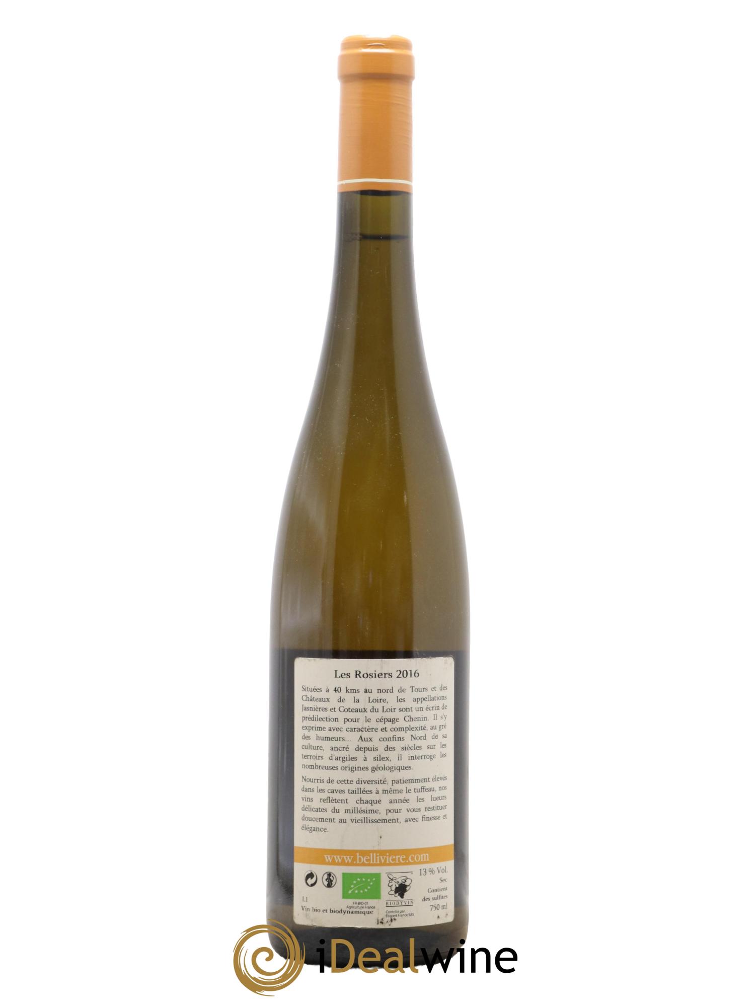 Jasnières Les Rosiers Domaine de Bellivière 2016 - Lot de 1 bouteille - 1