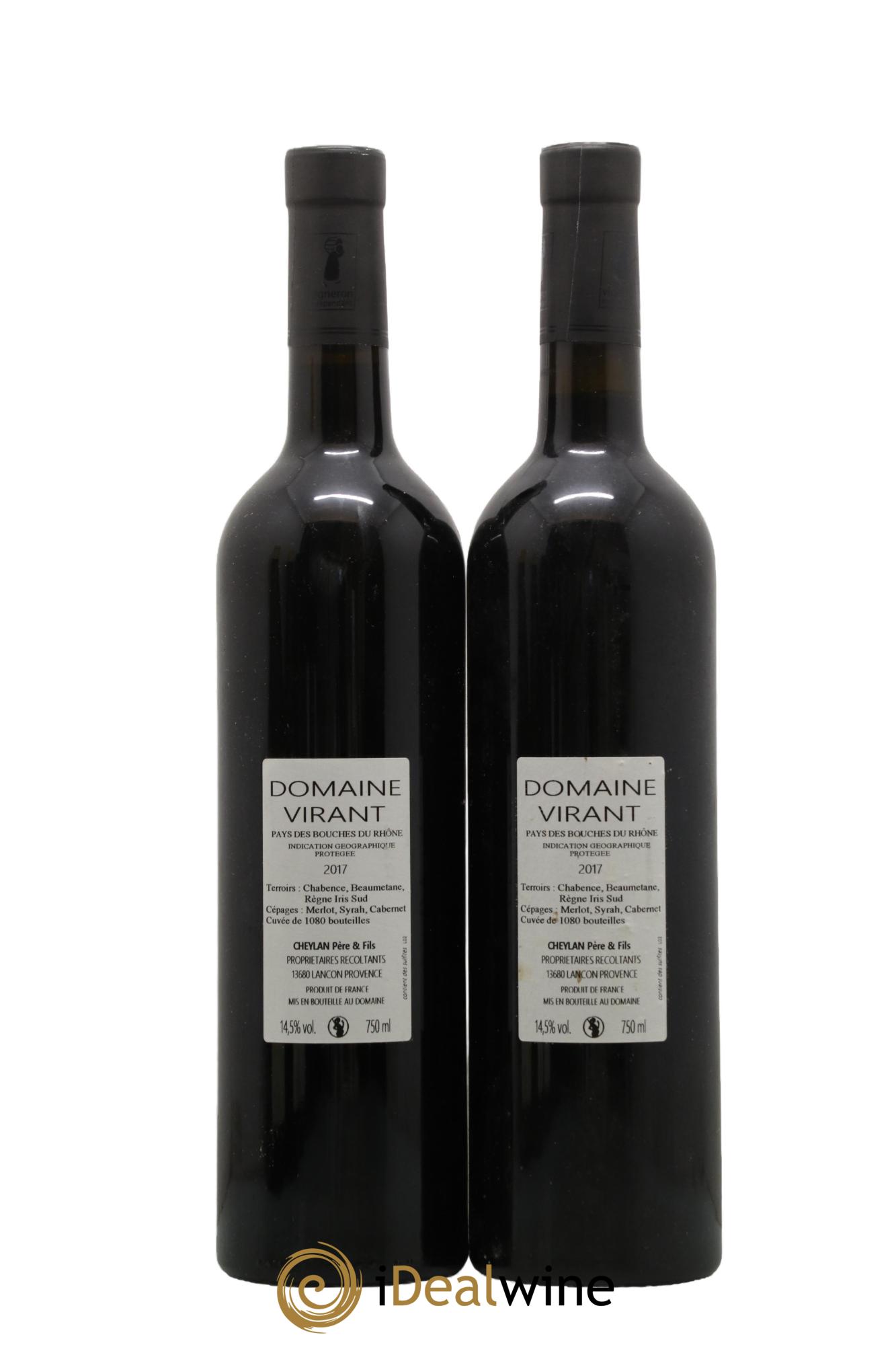 Méditerranée Noli Me Tangere Domaine Virant 2017 - Lot de 2 bouteilles - 1