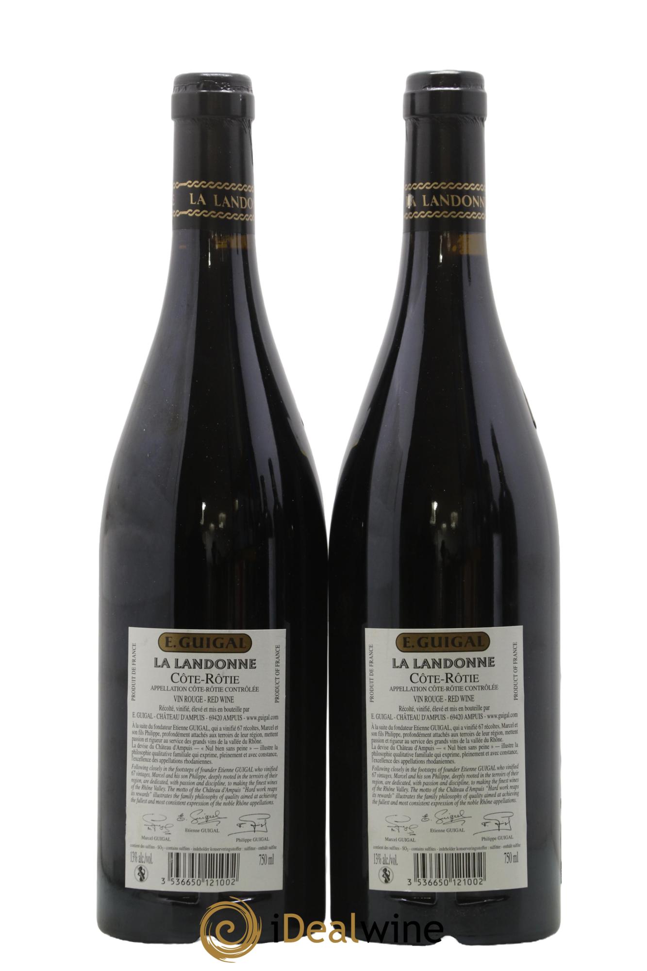 Côte-Rôtie La Landonne Guigal 2005 - Lotto di 2 bottiglie - 1