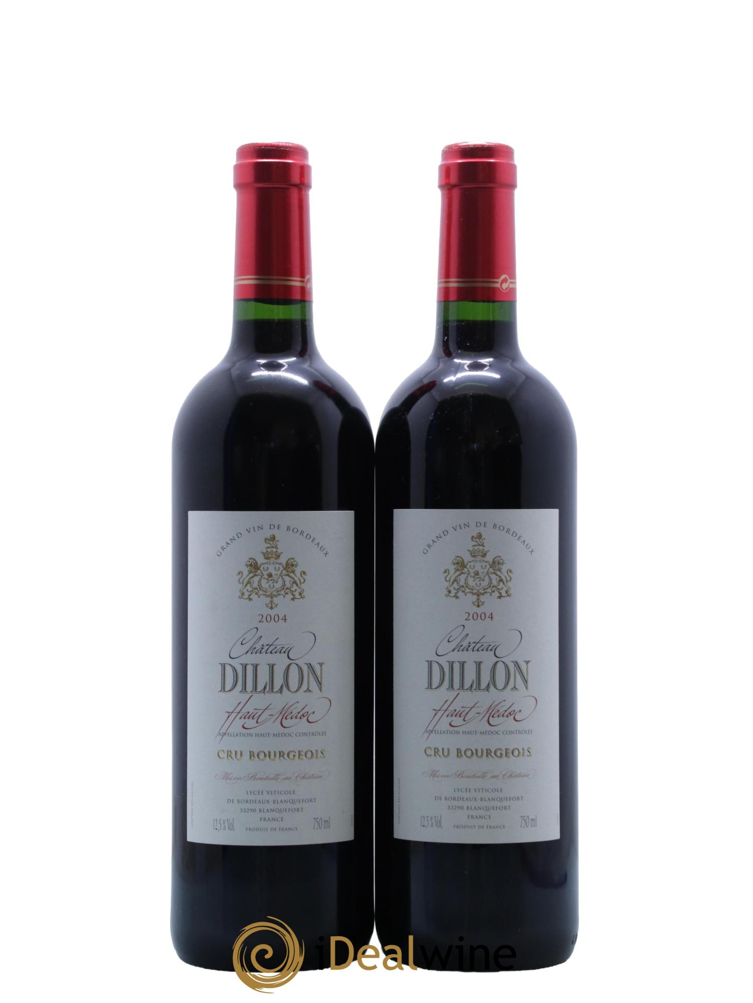 Château Dillon Cru Bourgeois 2004 - Posten von 2 Flaschen - 0