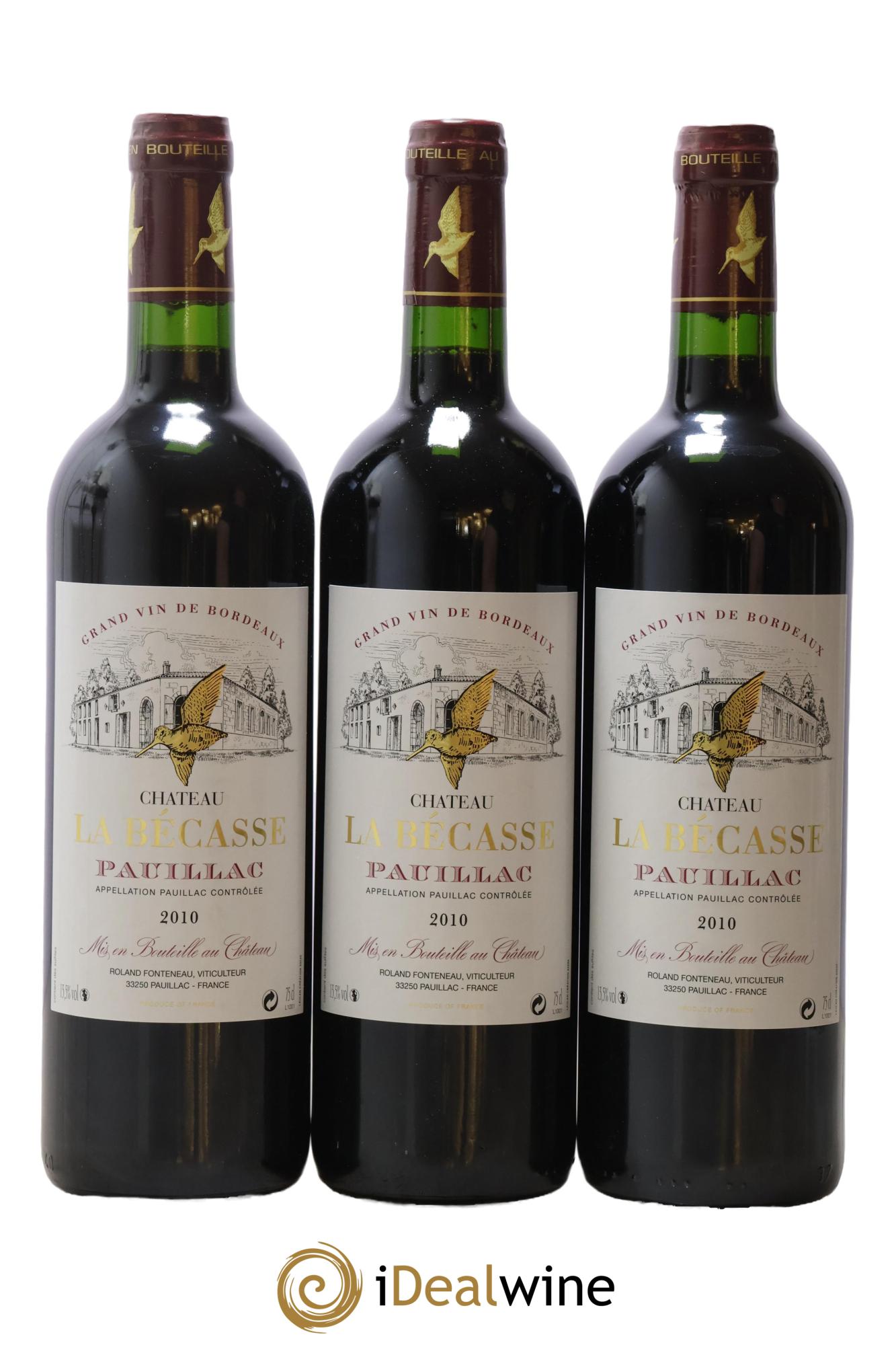 Château la Bécasse 2010 - Posten von 3 Flaschen - 0
