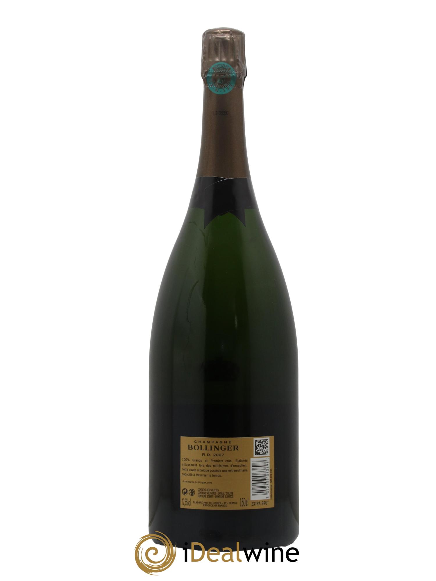 R.D. Extra-Brut Bollinger 2007 - Lot de 1 magnum - 1