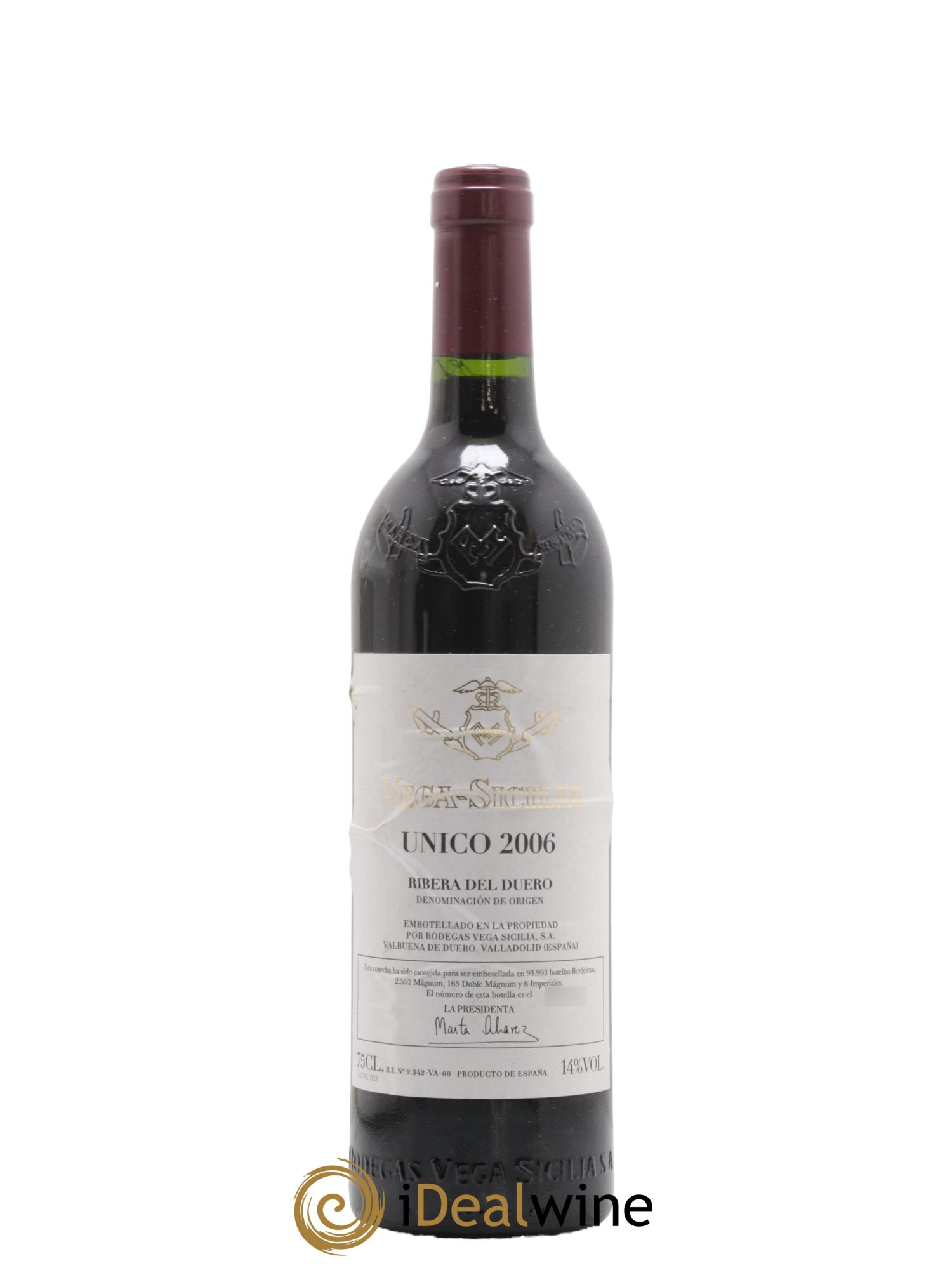 Ribera Del Duero DO Vega Sicilia Unico Famille Alvarez 2006 - Lot de 1 bouteille - 0
