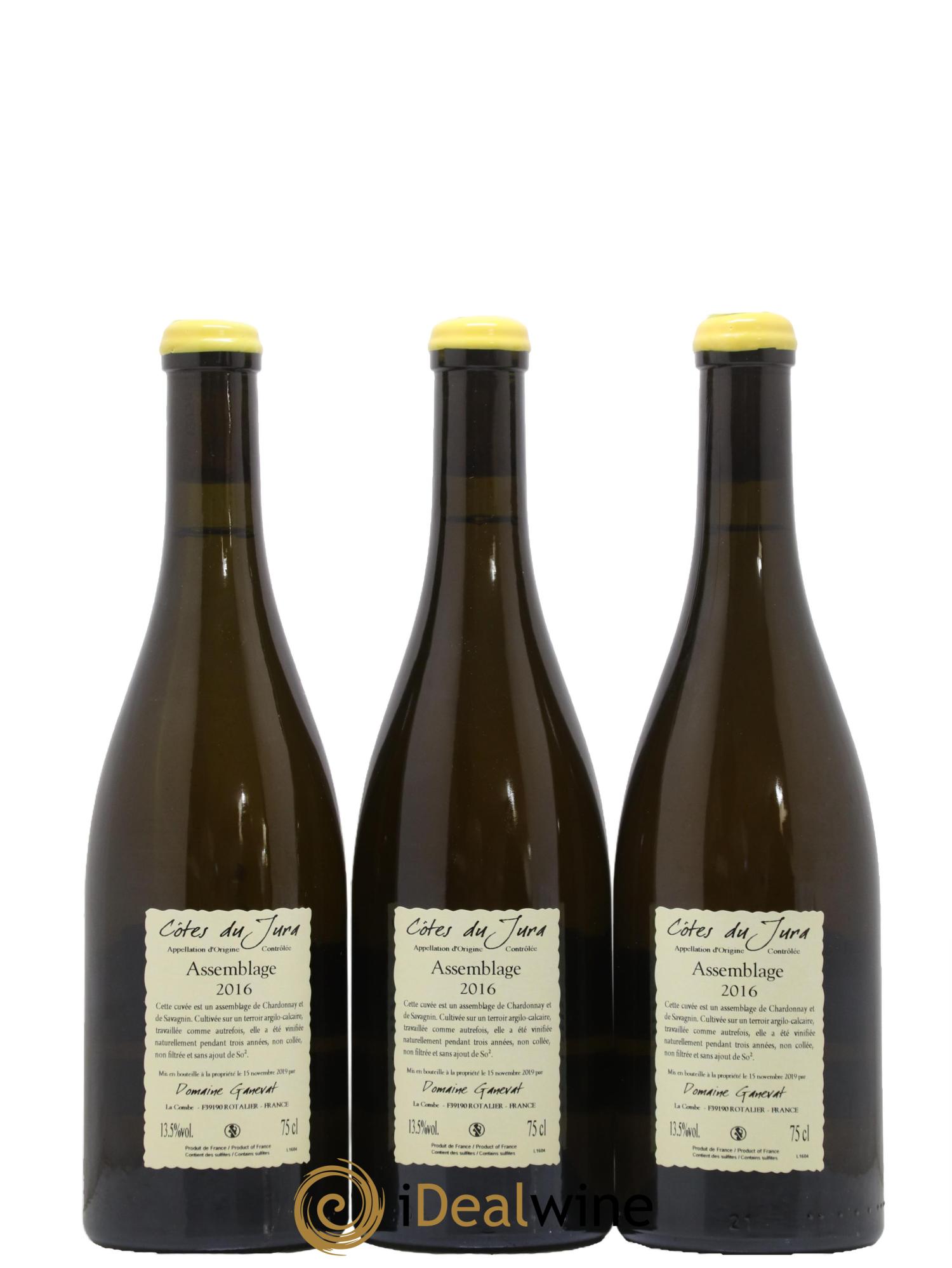 Côtes du Jura Cuvée Orégane Jean-François Ganevat (Domaine) 2016 - Lot de 3 bouteilles - 1