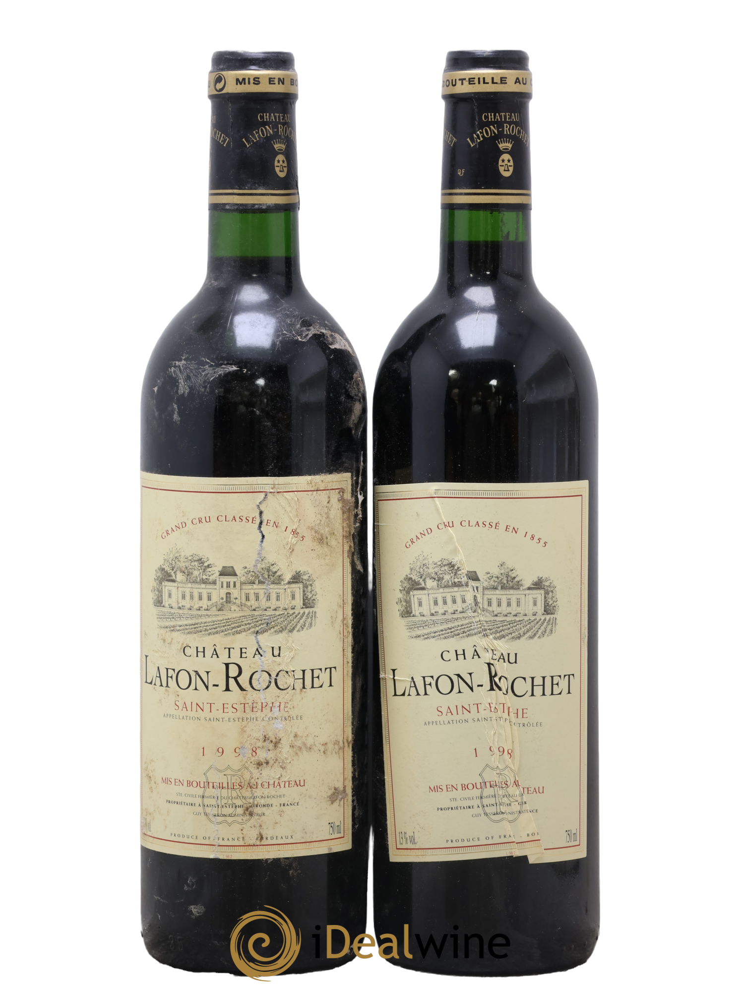 Château Lafon Rochet 4ème Grand Cru Classé 1998 - Lot of 2 bottles - 0